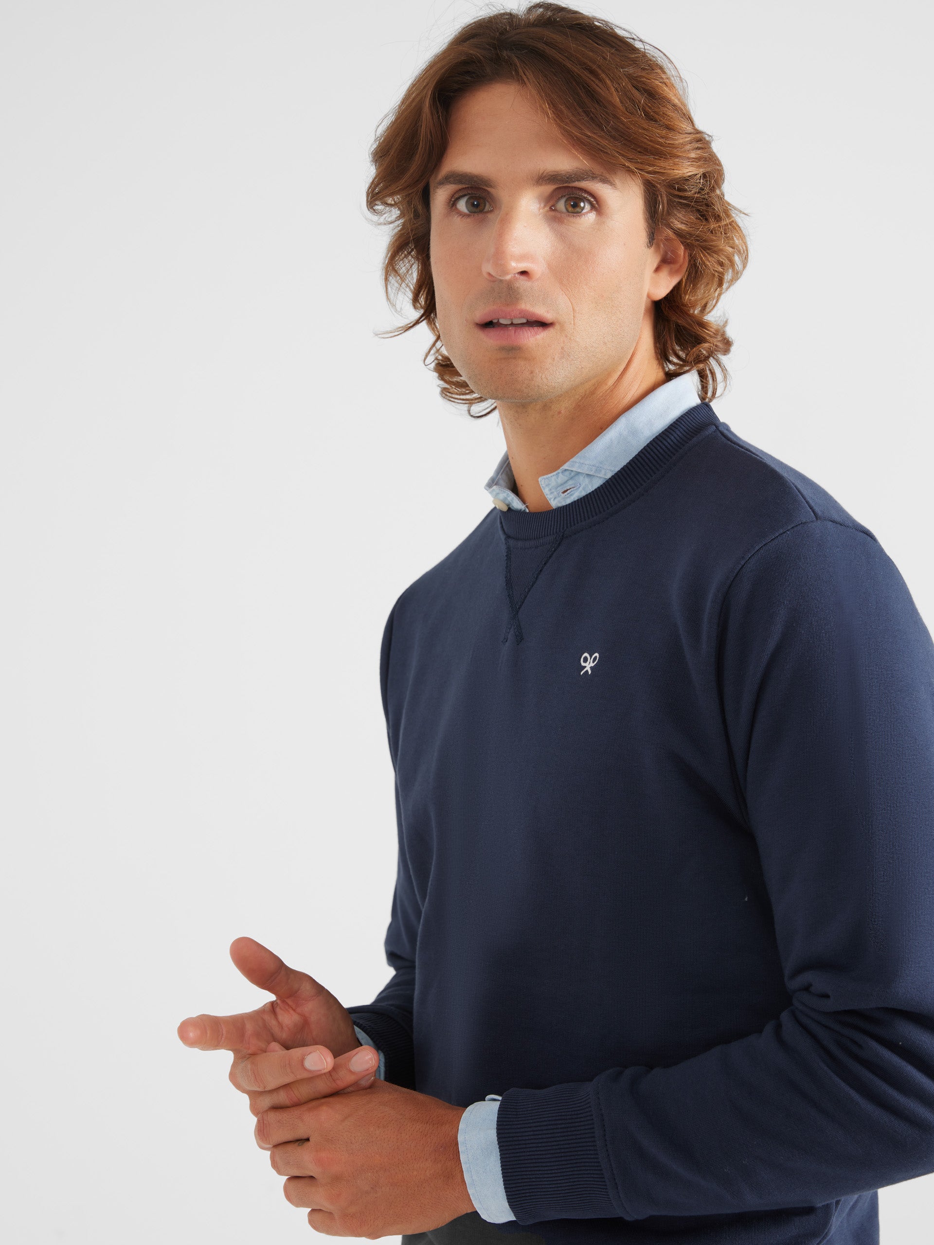 Sudadera con camisa hombre new arrivals