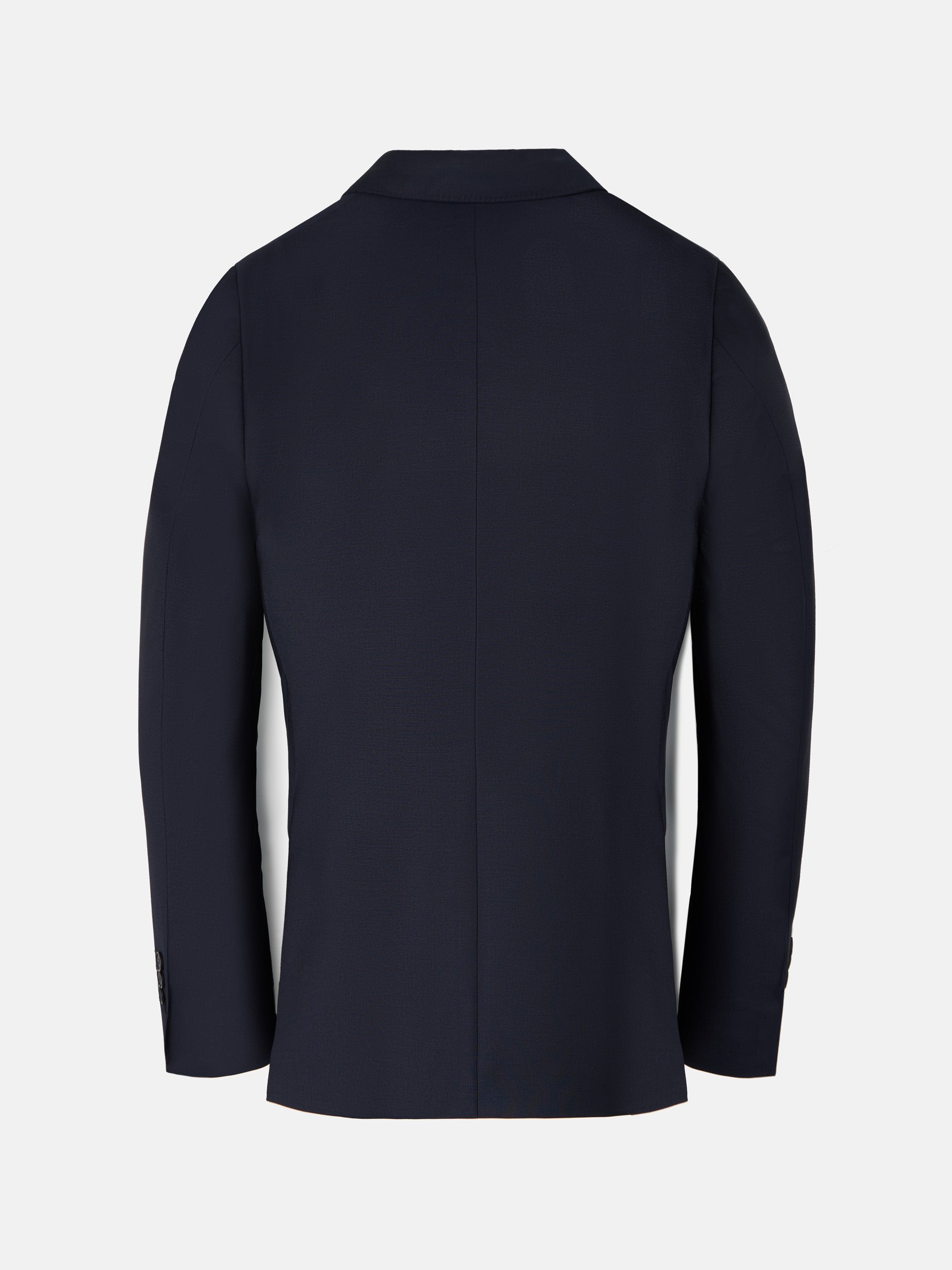 Veste de costume croisée stretch bleu marine