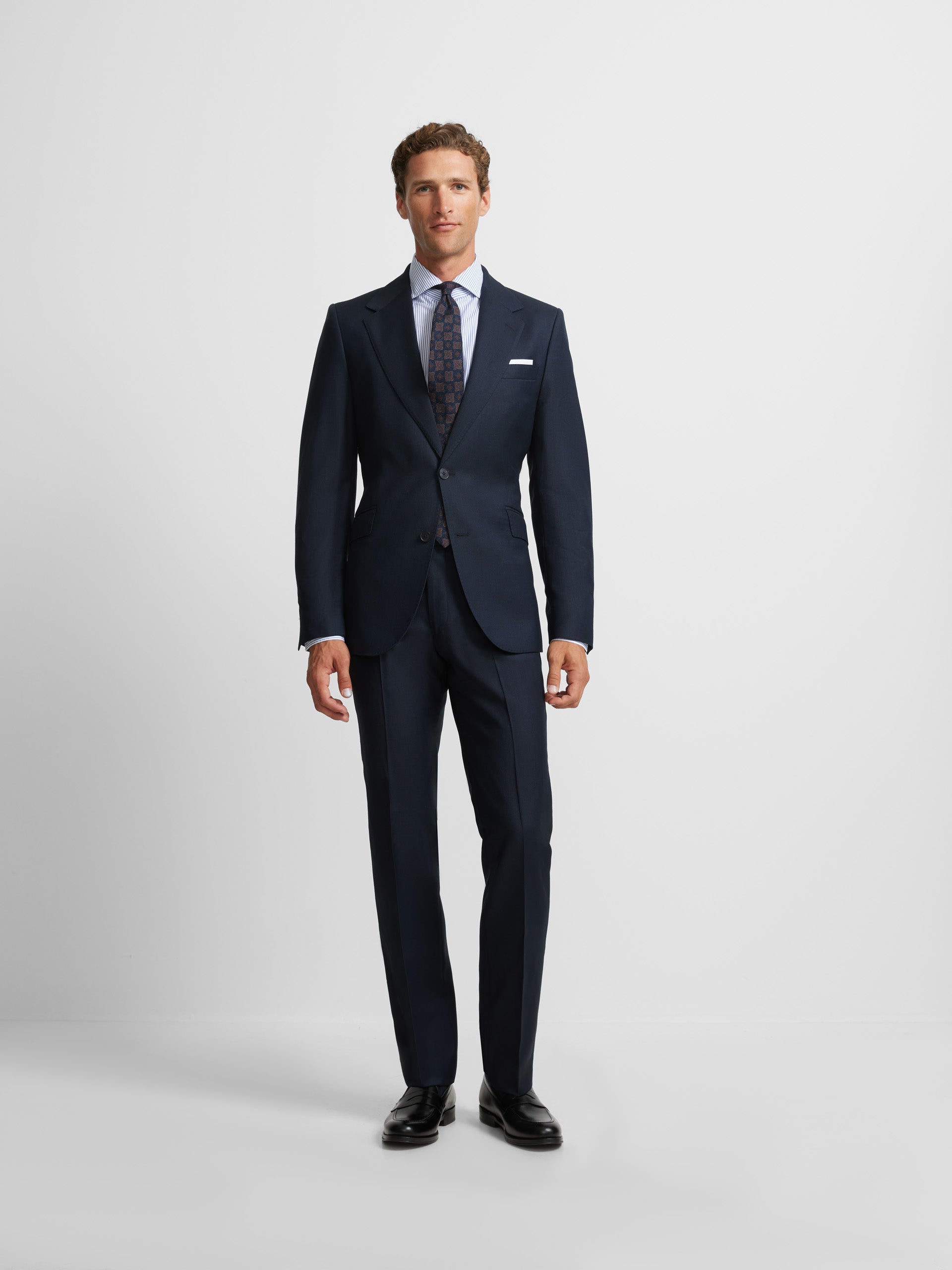 Pantalon suit ojo de perdiz navy