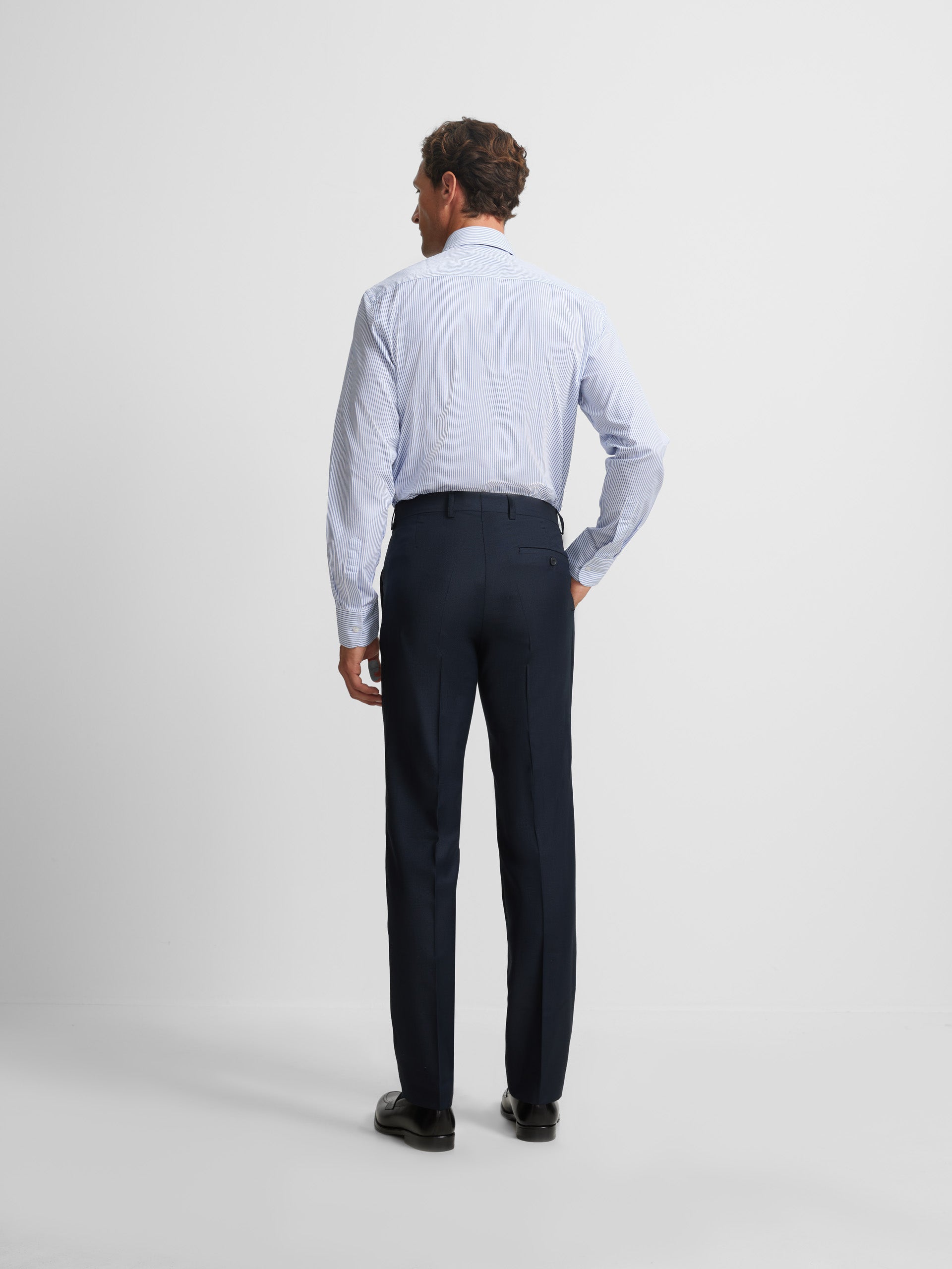 Navy partridge eye suit pants