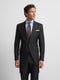Gray stretch jacket frock coat