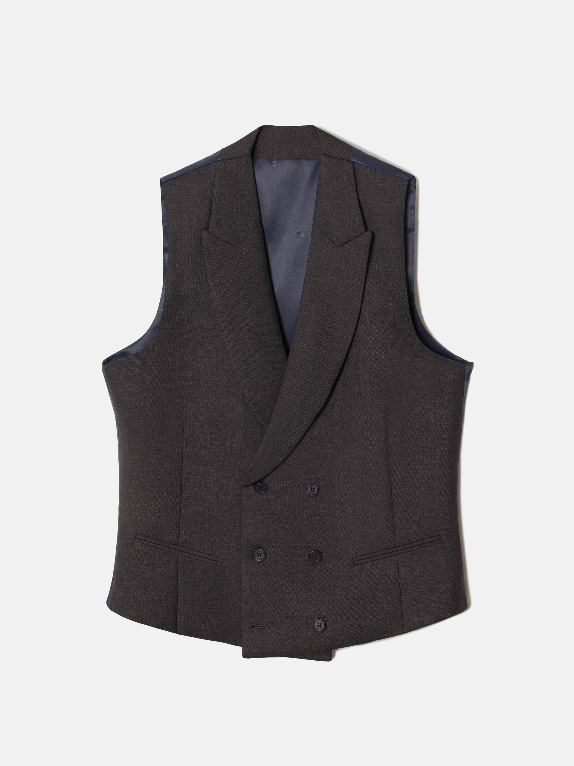 Gray stretch jacket vest