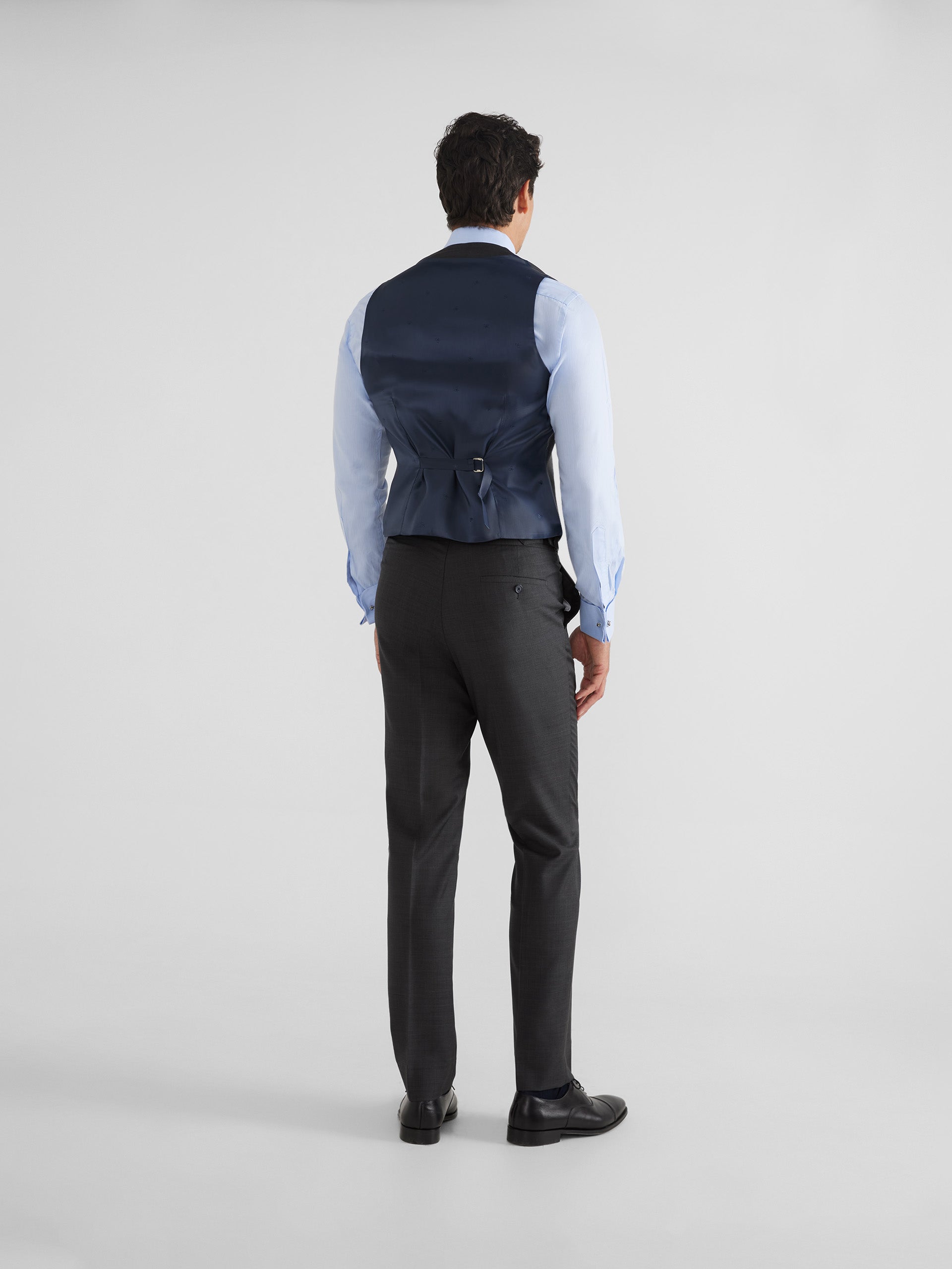 Gray stretch jacket vest