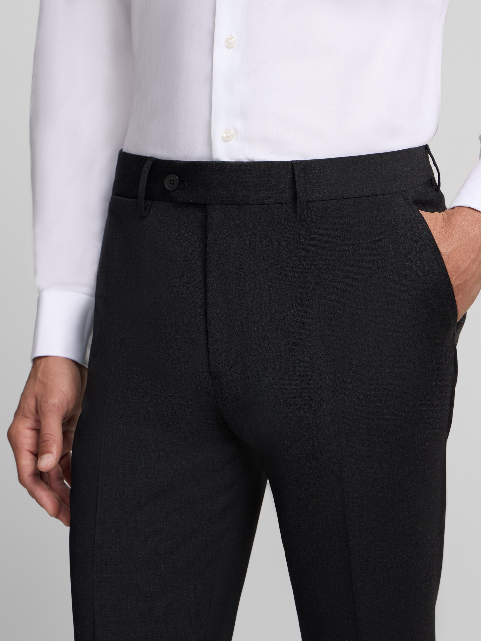 Pantalon vestir classic gris oscuro