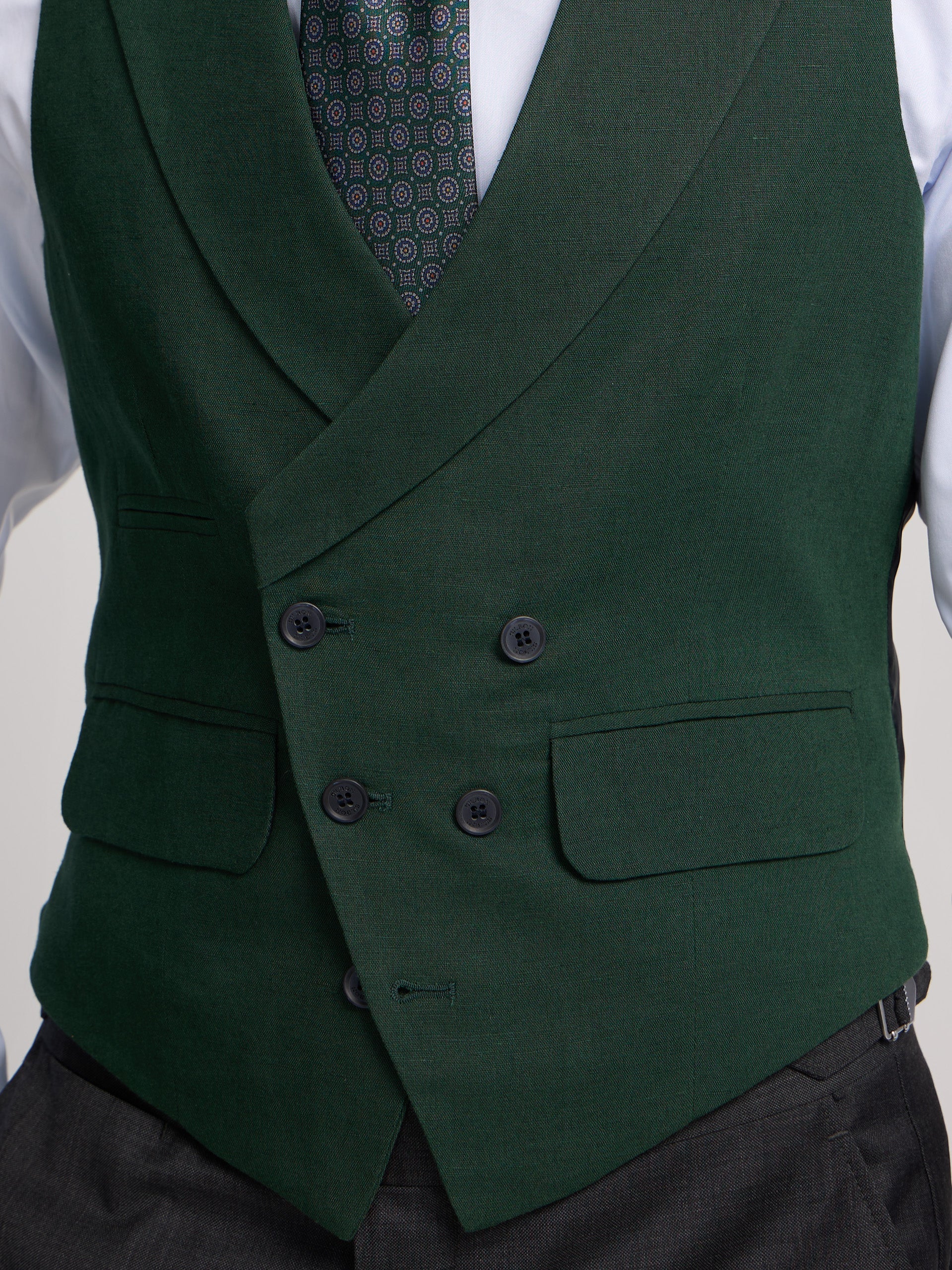 Chaleco chaque tailoring verde oscuro