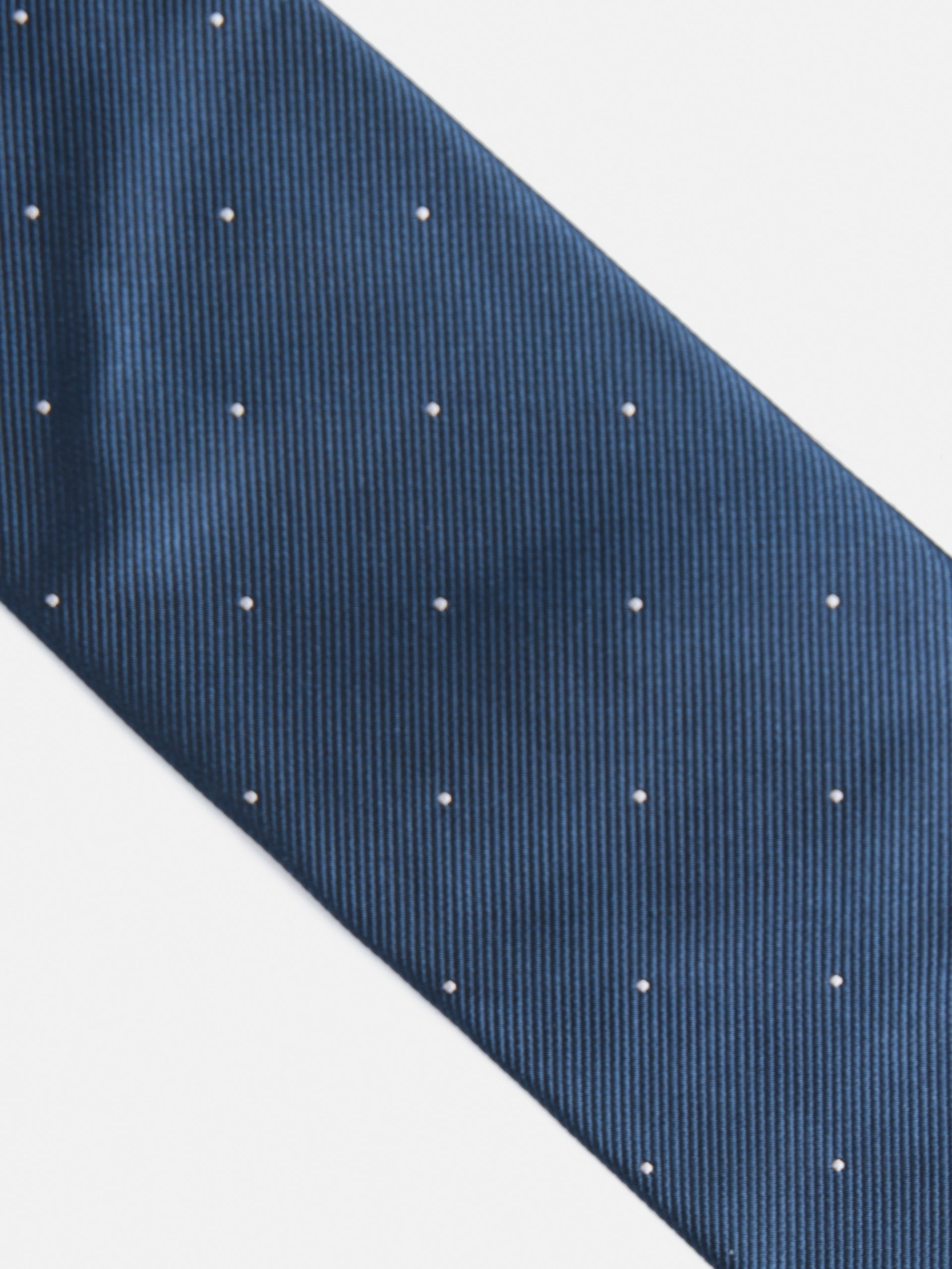 Silbon mini navy blue dots tie