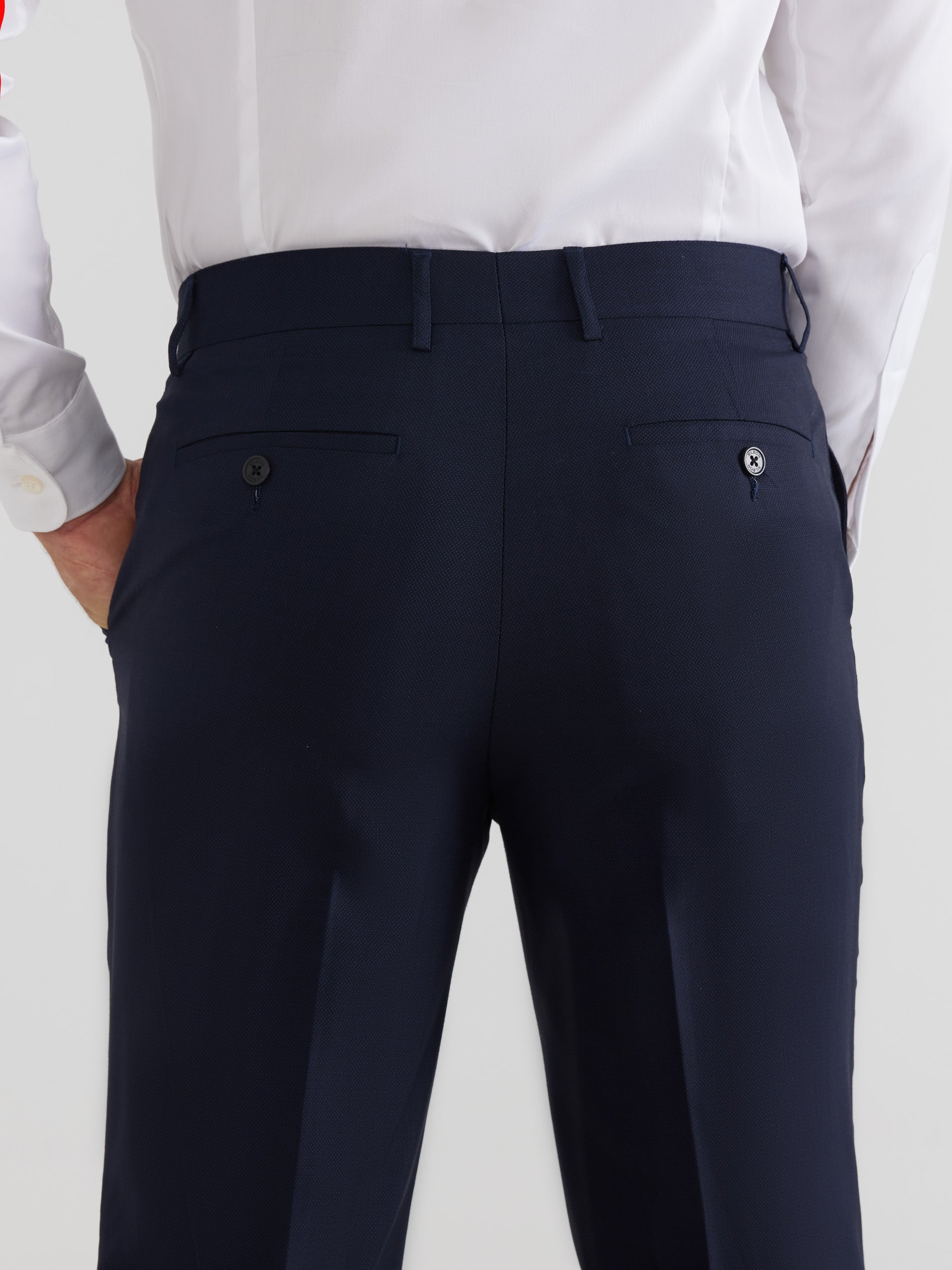 Pantalon traje estructura azul marino