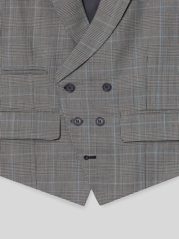 Chaleco chaque tailoring principe de gales gris