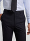 Classic navy blue herringbone suit pants