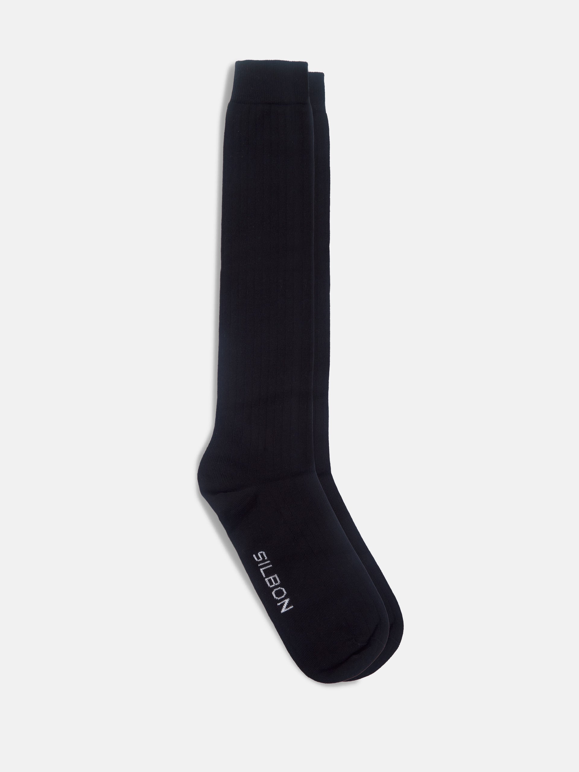 Black tailoring silbon sock