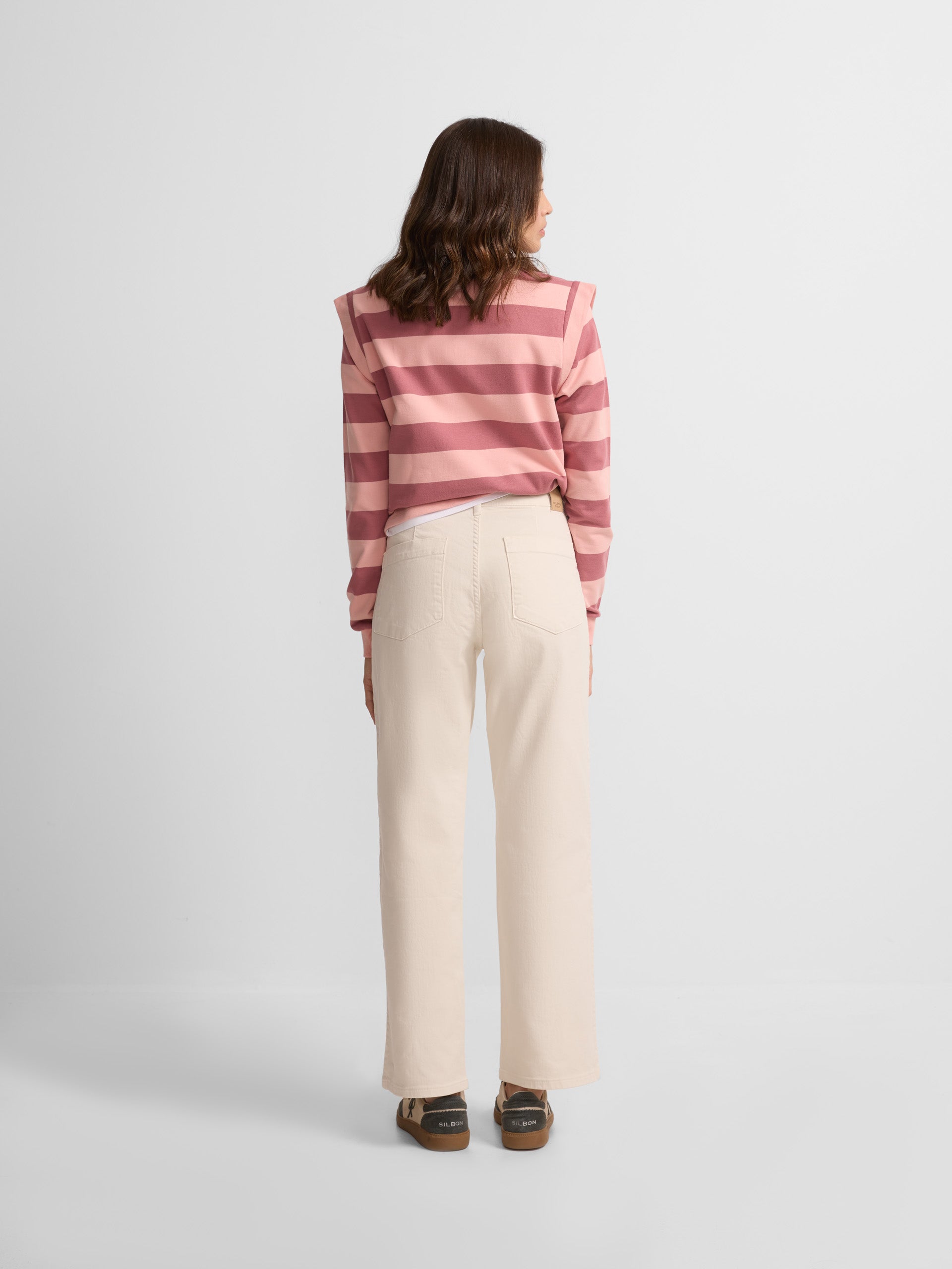 Women's culotte pants with raw pockets