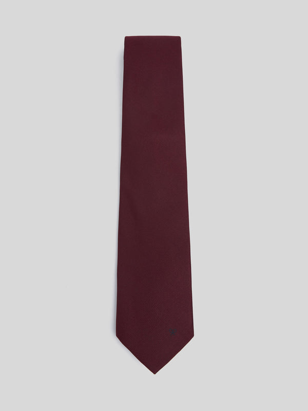 Corbata silbon lisa burdeos