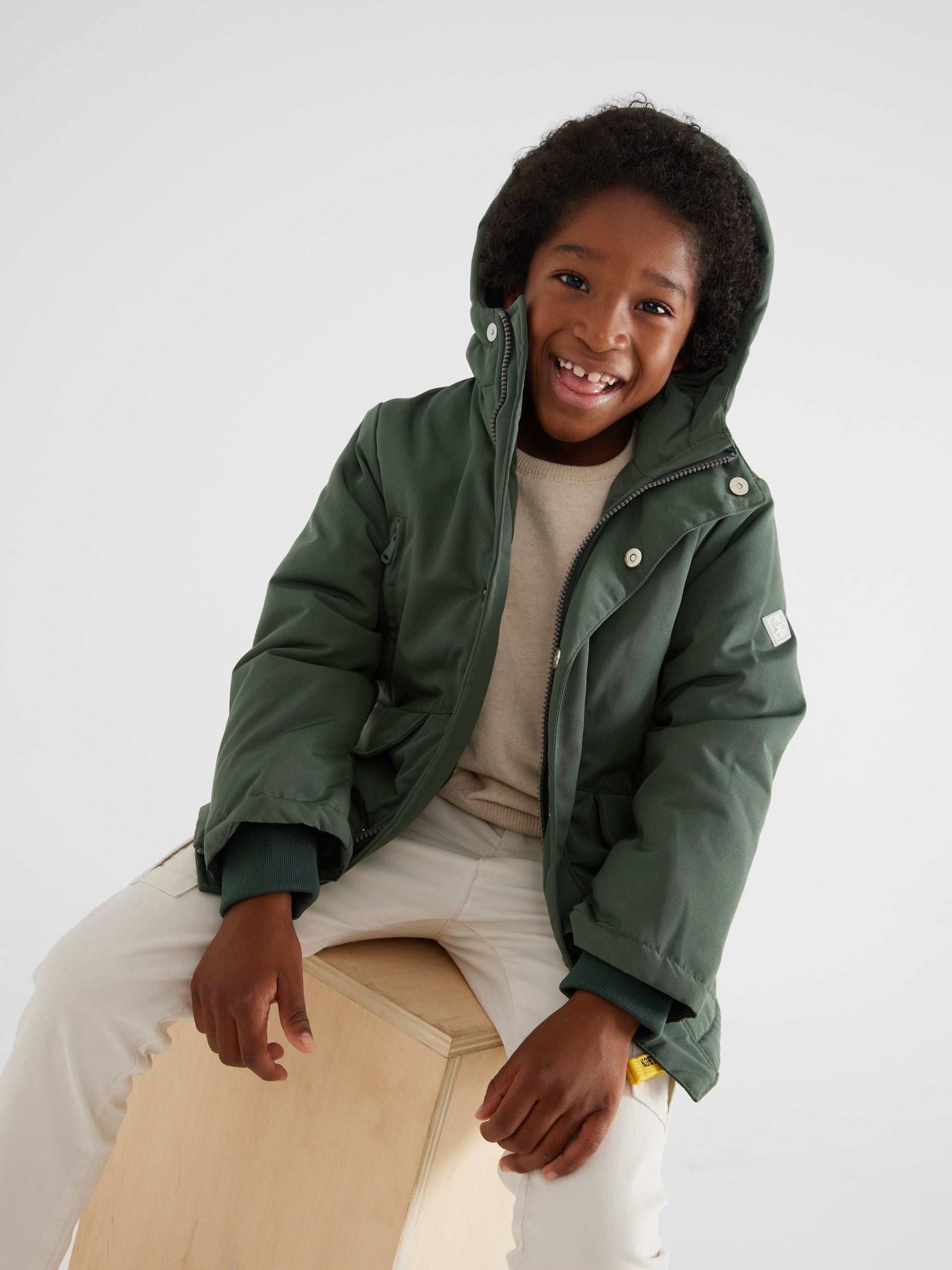 Kids on sale green parka