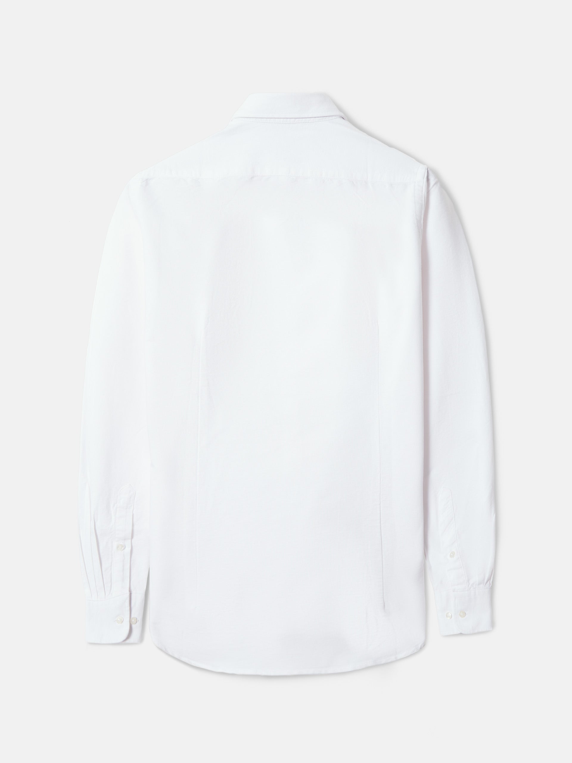 Chemise sport oxford découpée blanche