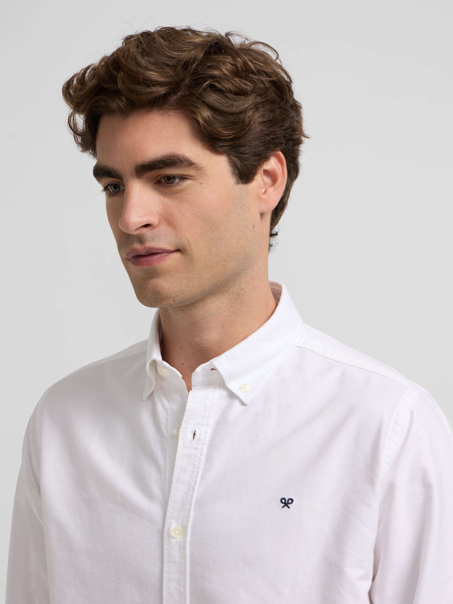 Chemise sport oxford coupe classique blanche