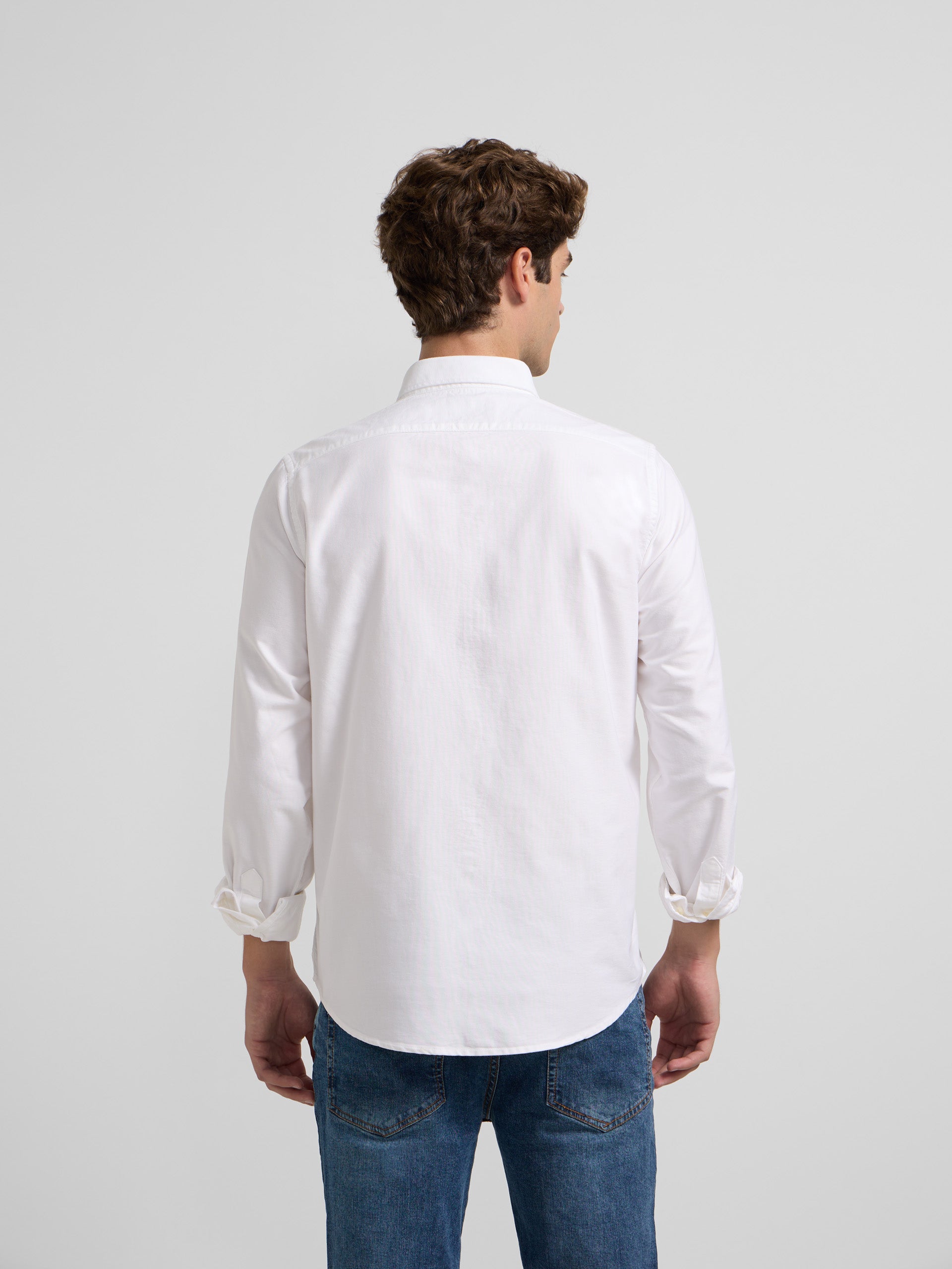 Chemise sport oxford coupe classique blanche