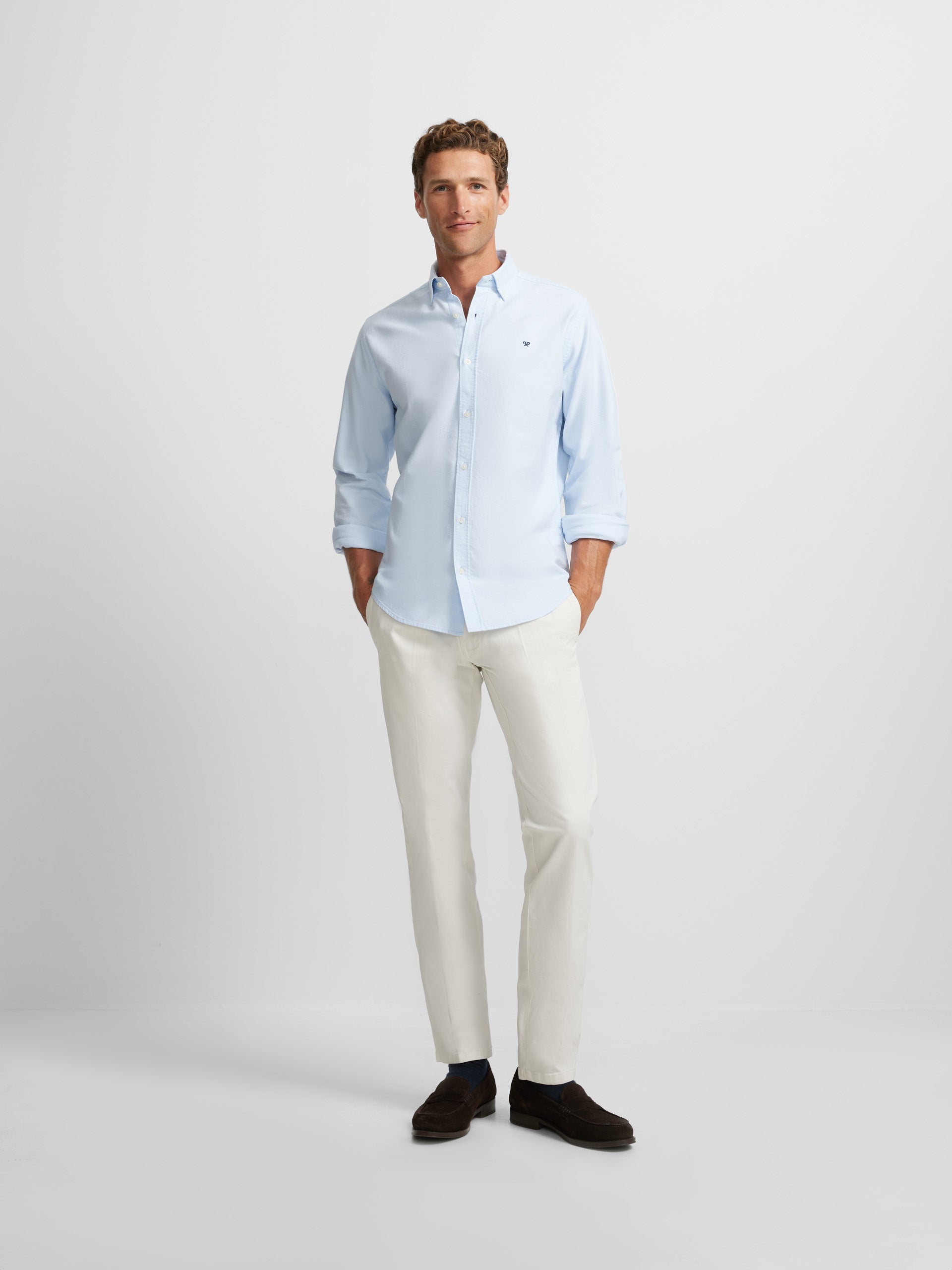 Light blue oxford sport shirt