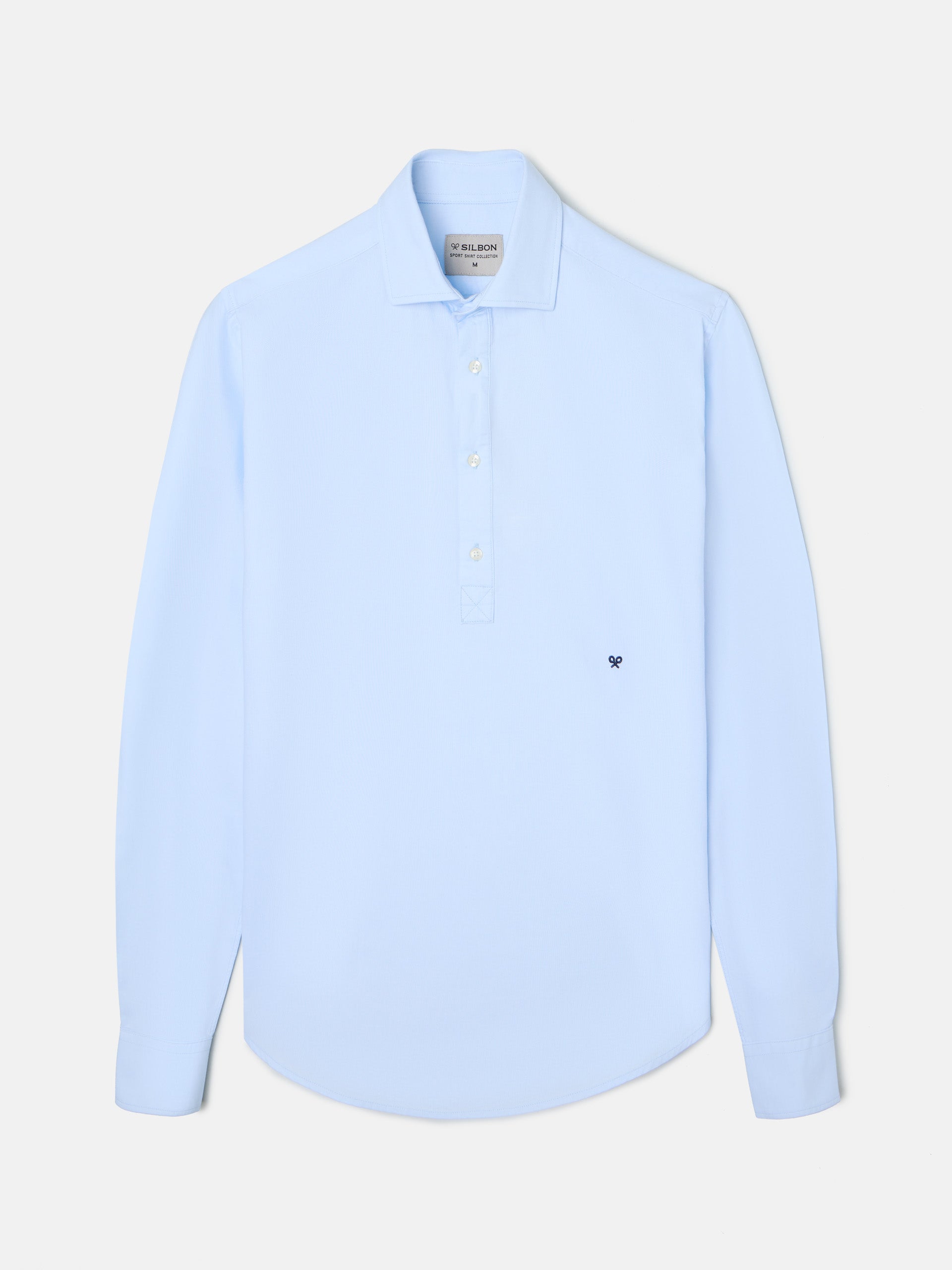 Light blue oxford sports t-shirt