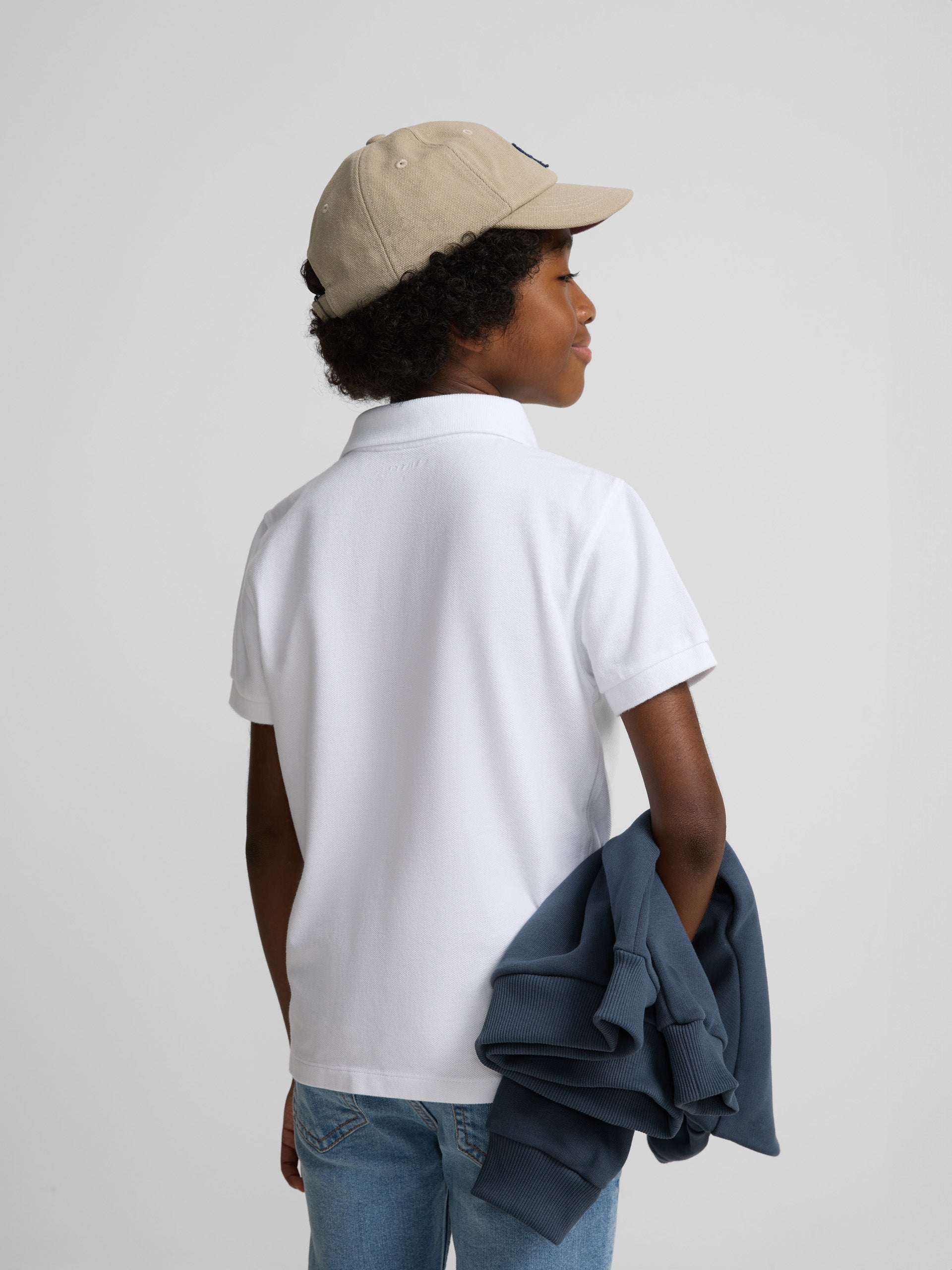 Polo kids clasico miniraqueta blanco