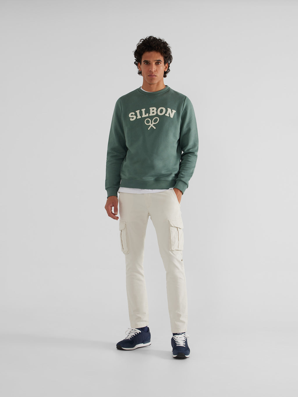 Forro polar Silbon verde, Sweatshirts de homem