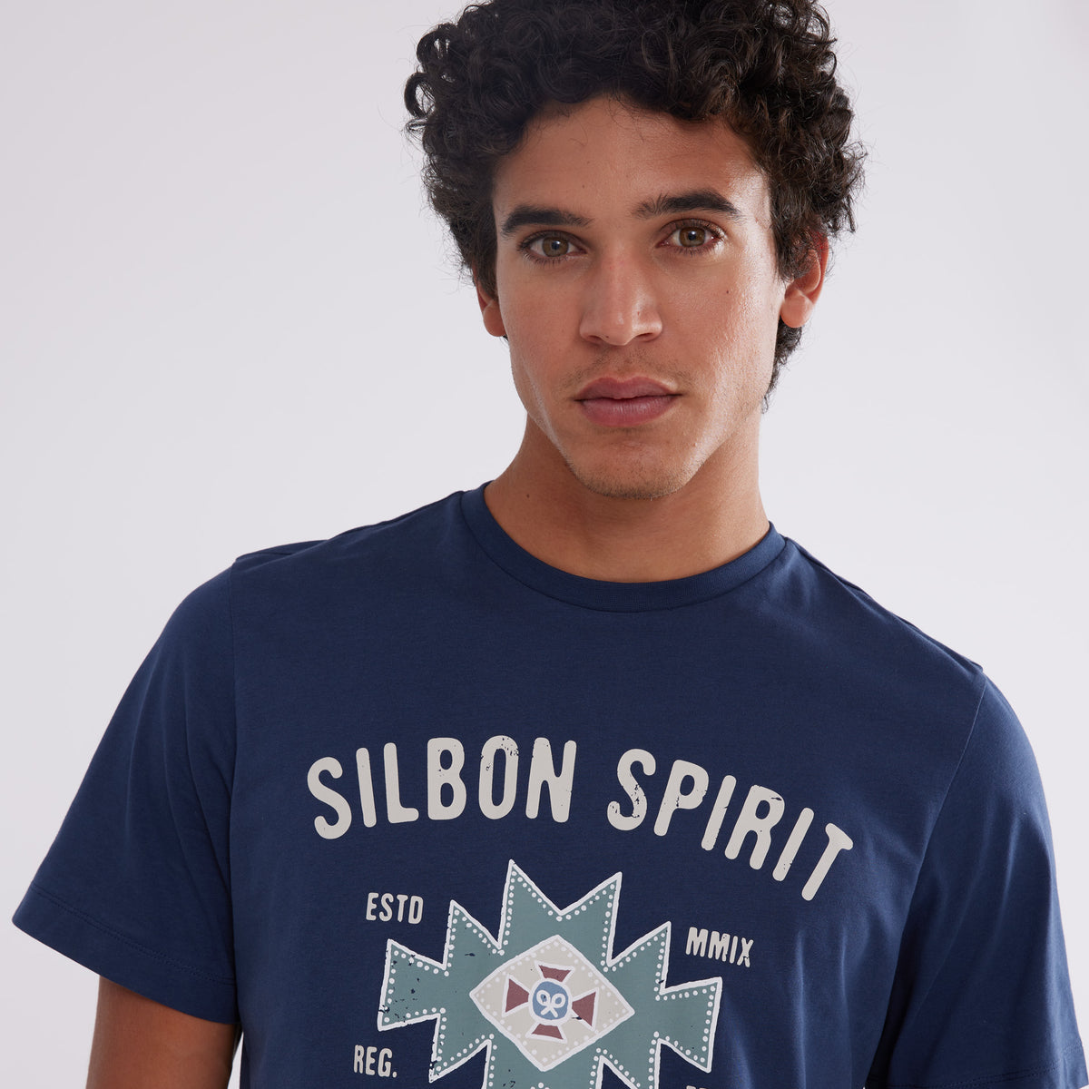 Camiseta oxygen claim azul marino Azul Marino Hombre, Camisetas Silbon