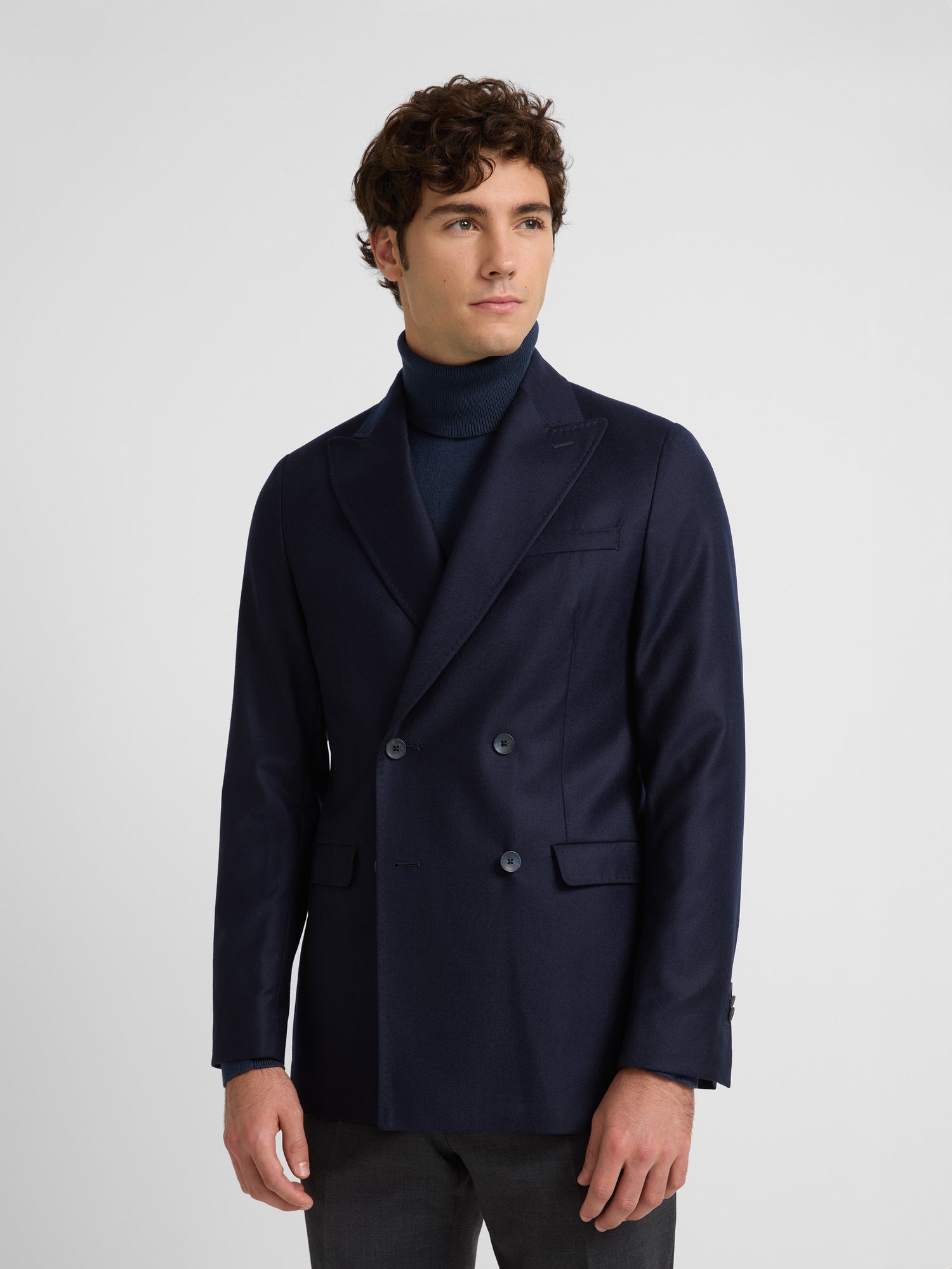 Navy double breasted blazer