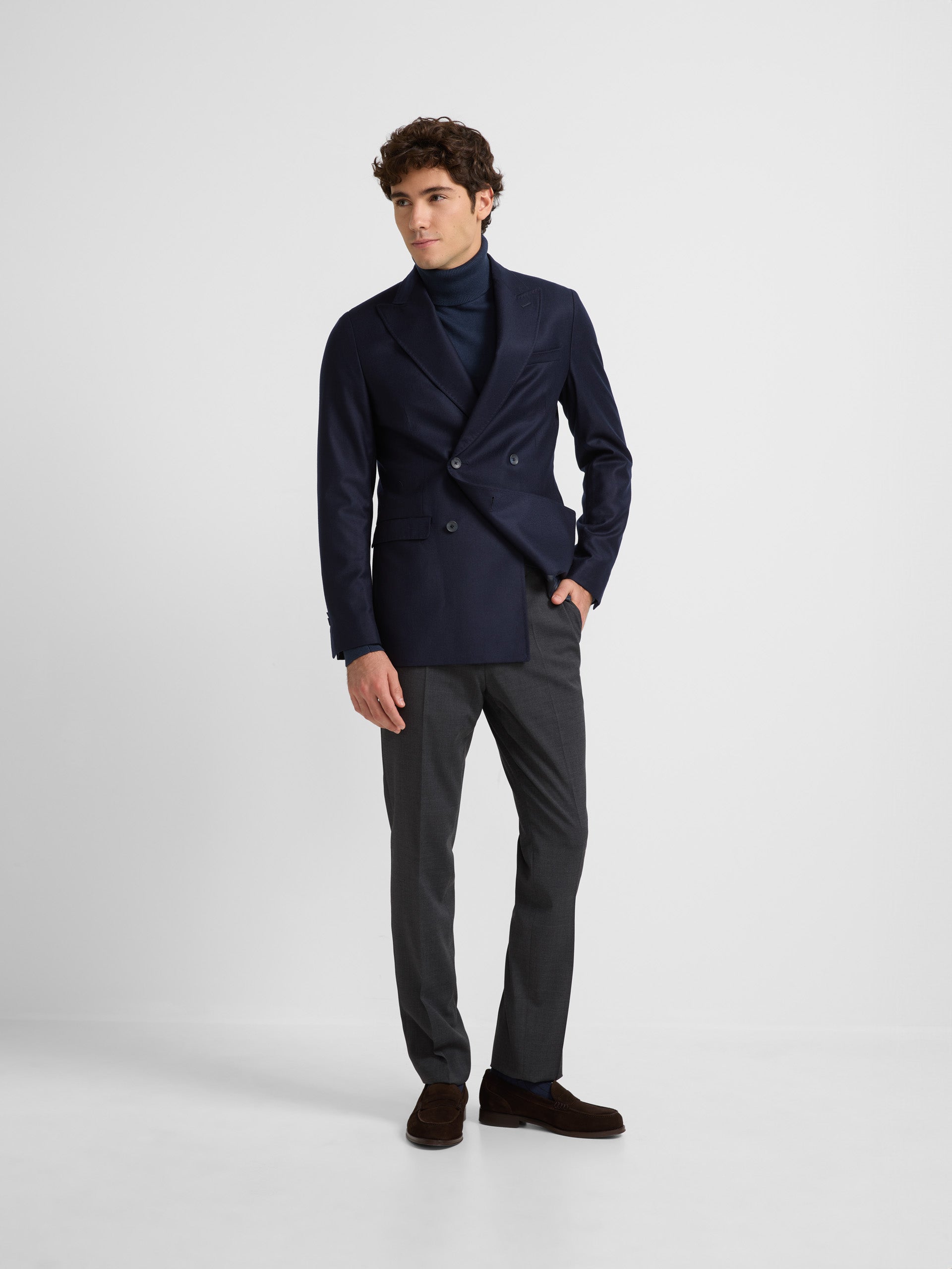 Blazer croisé bleu marine