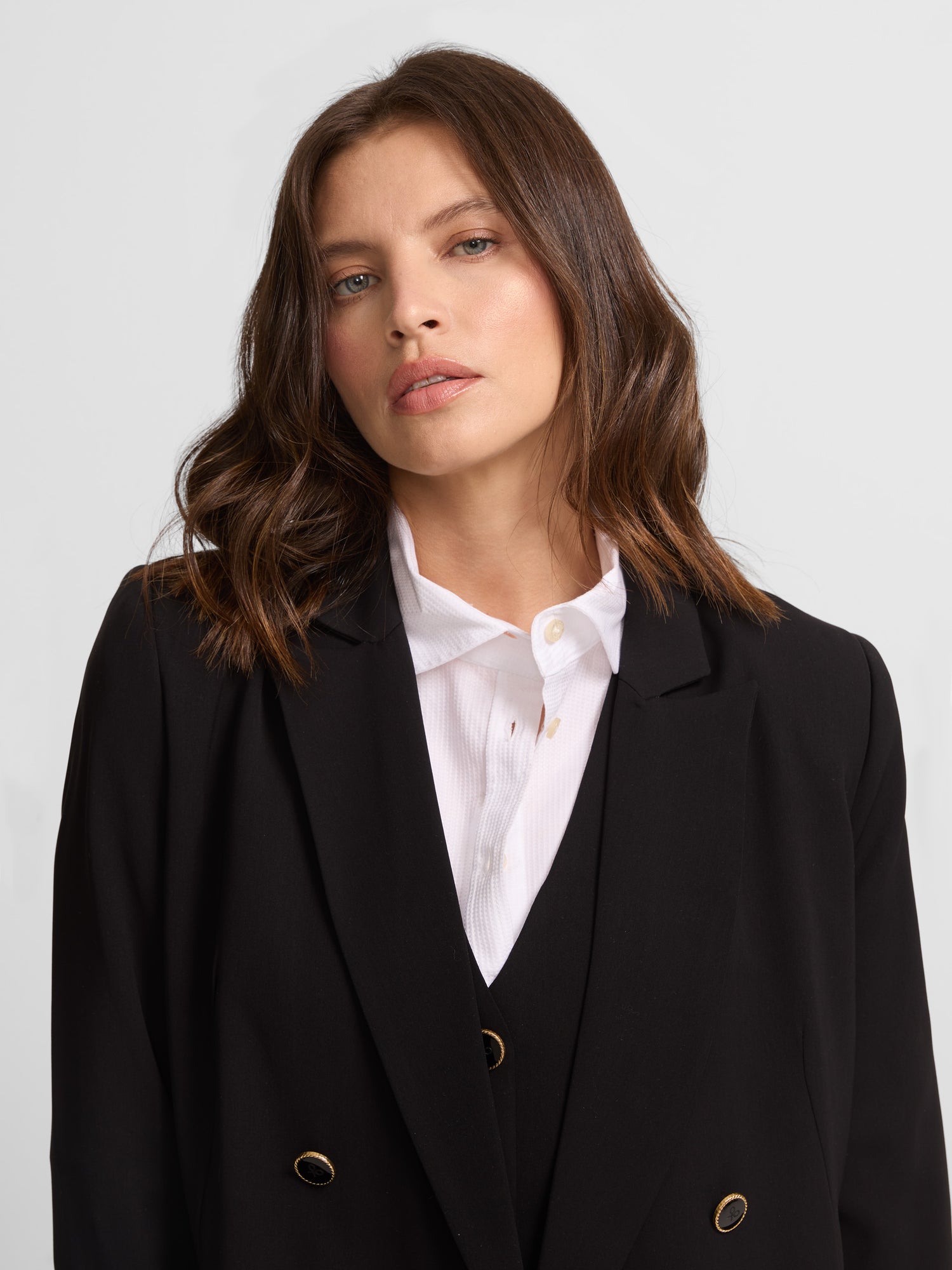 Classic black woman blazer