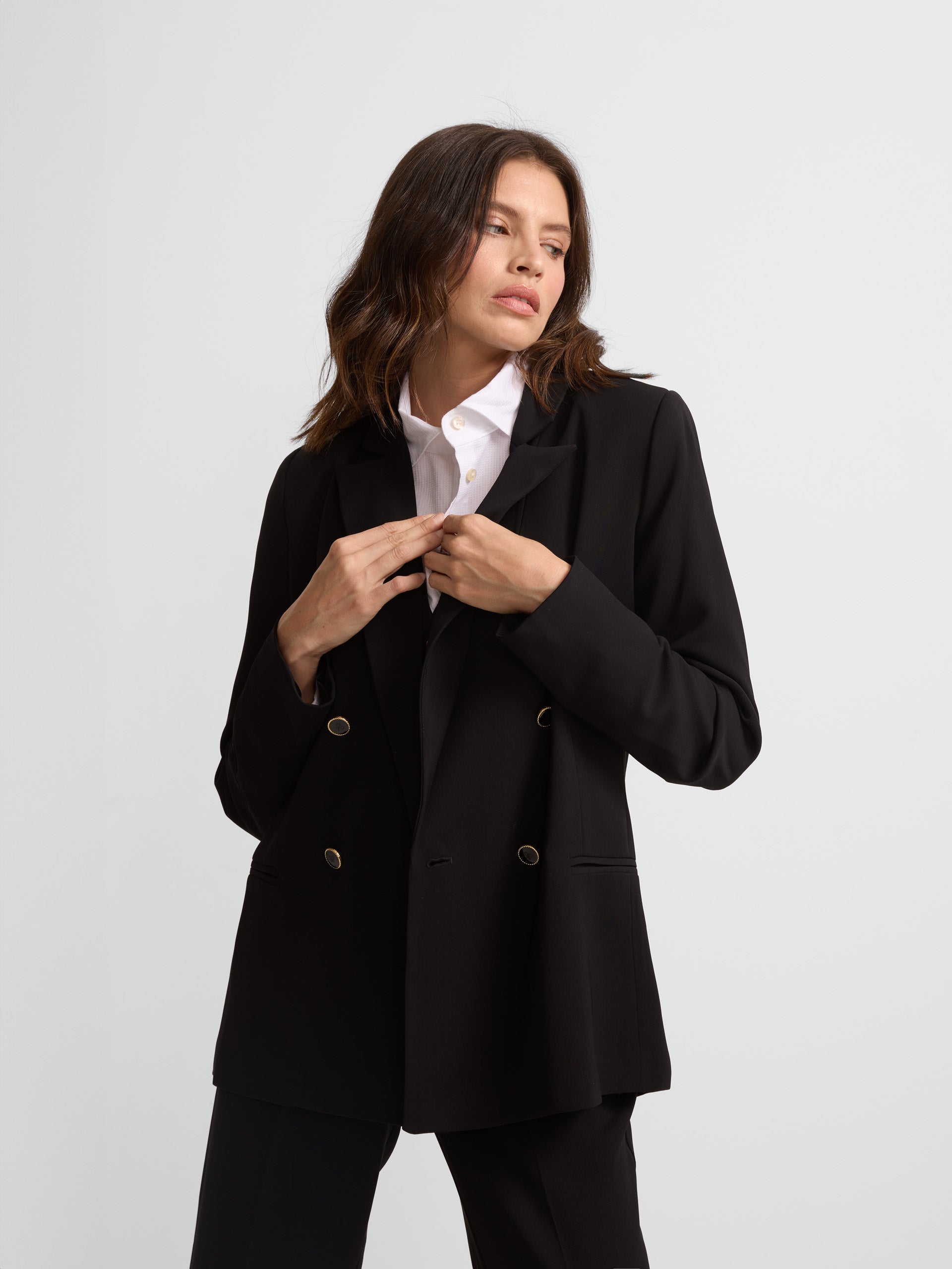 Classic black woman blazer