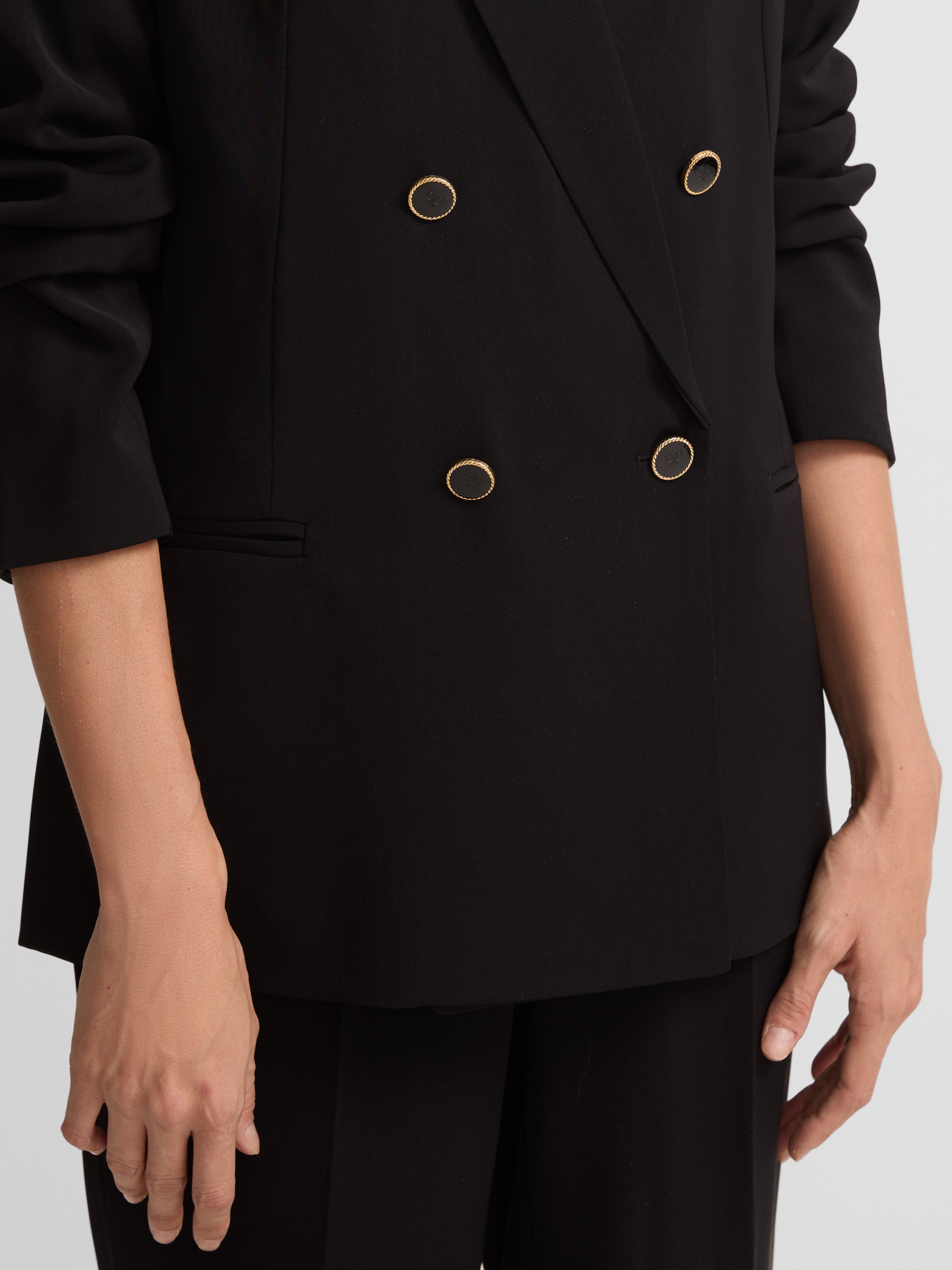 Classic black woman blazer