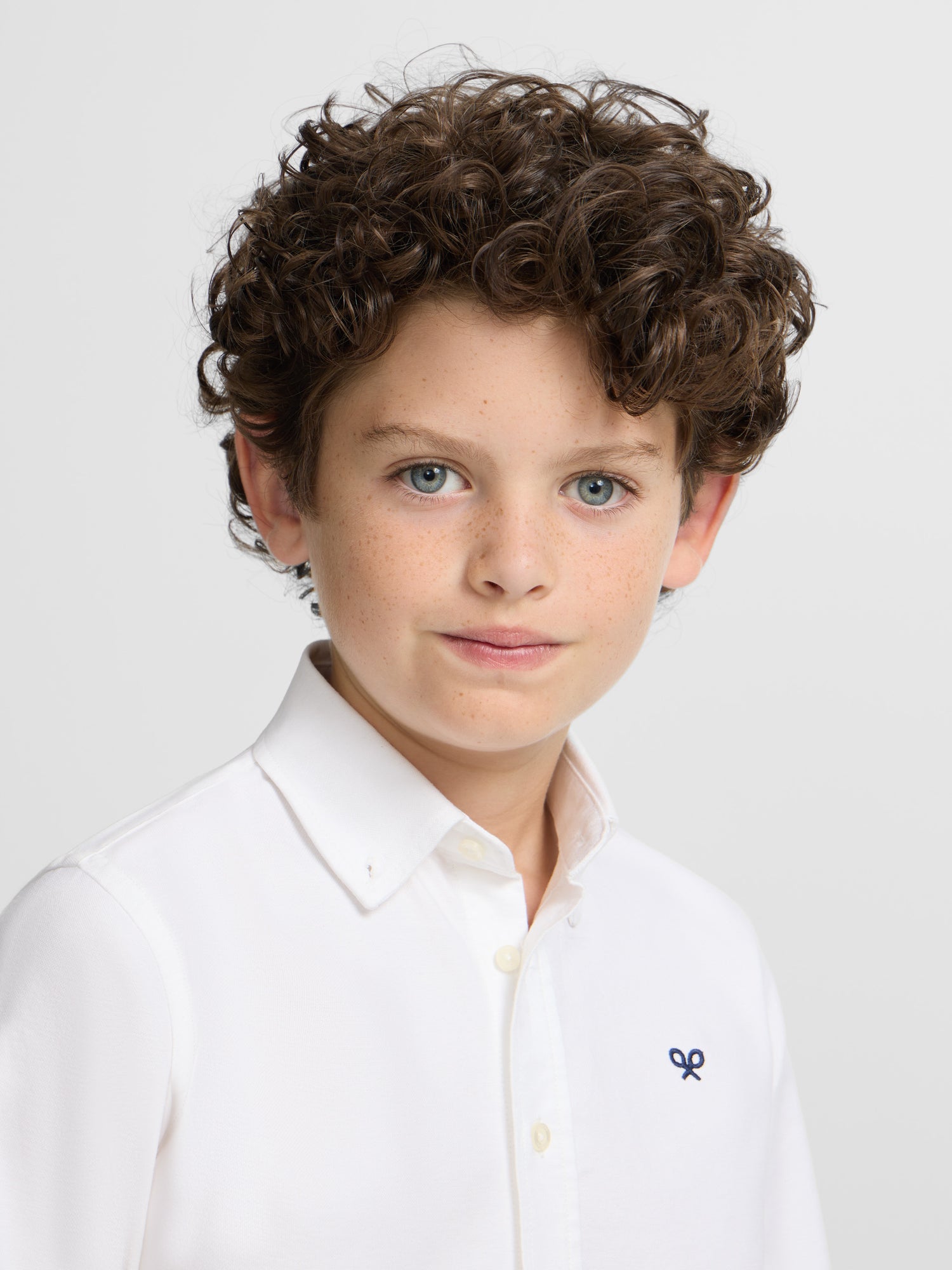 Camisa sport kids clasica oxford blanca