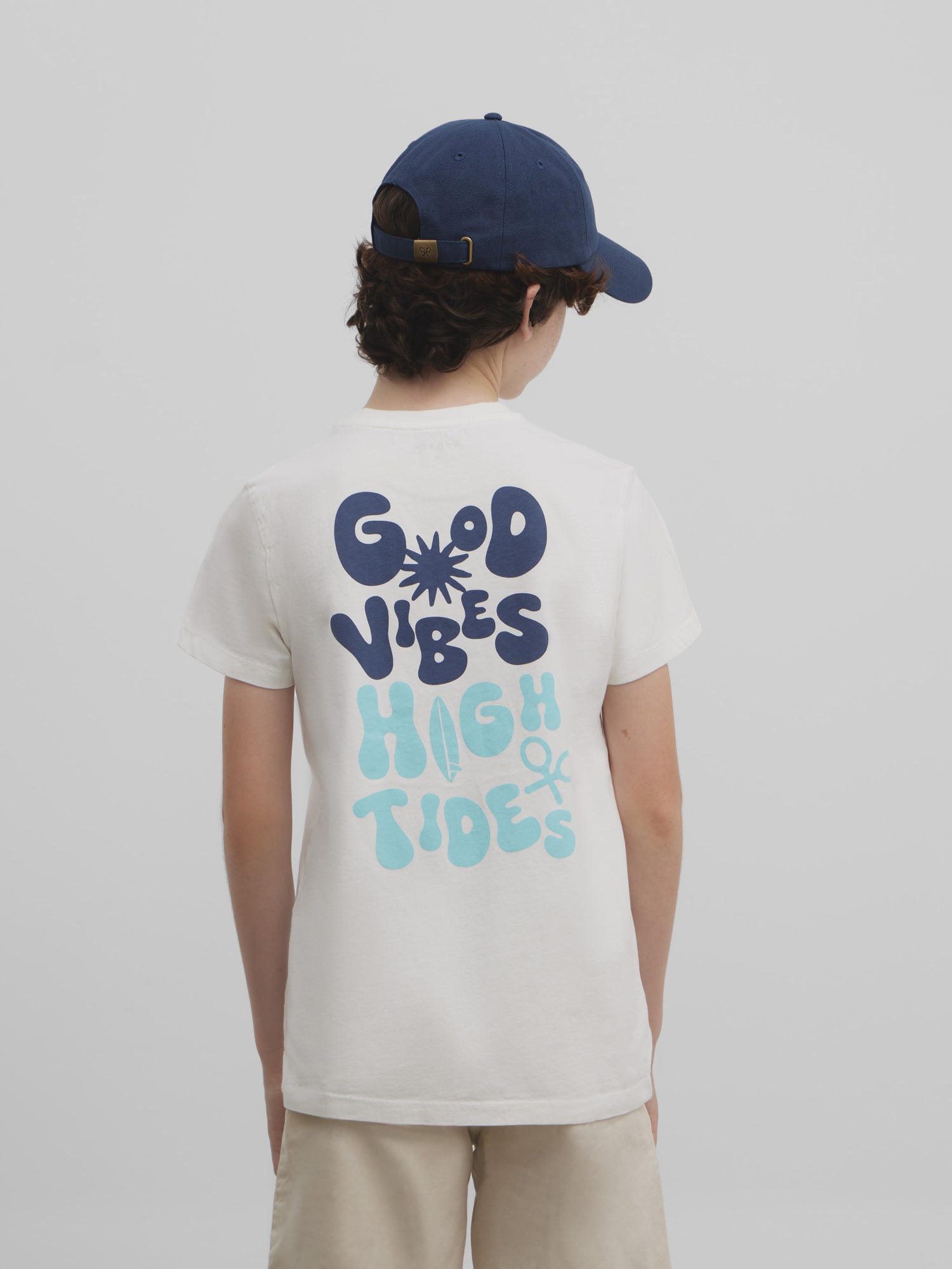 White high tides kids t-shirt