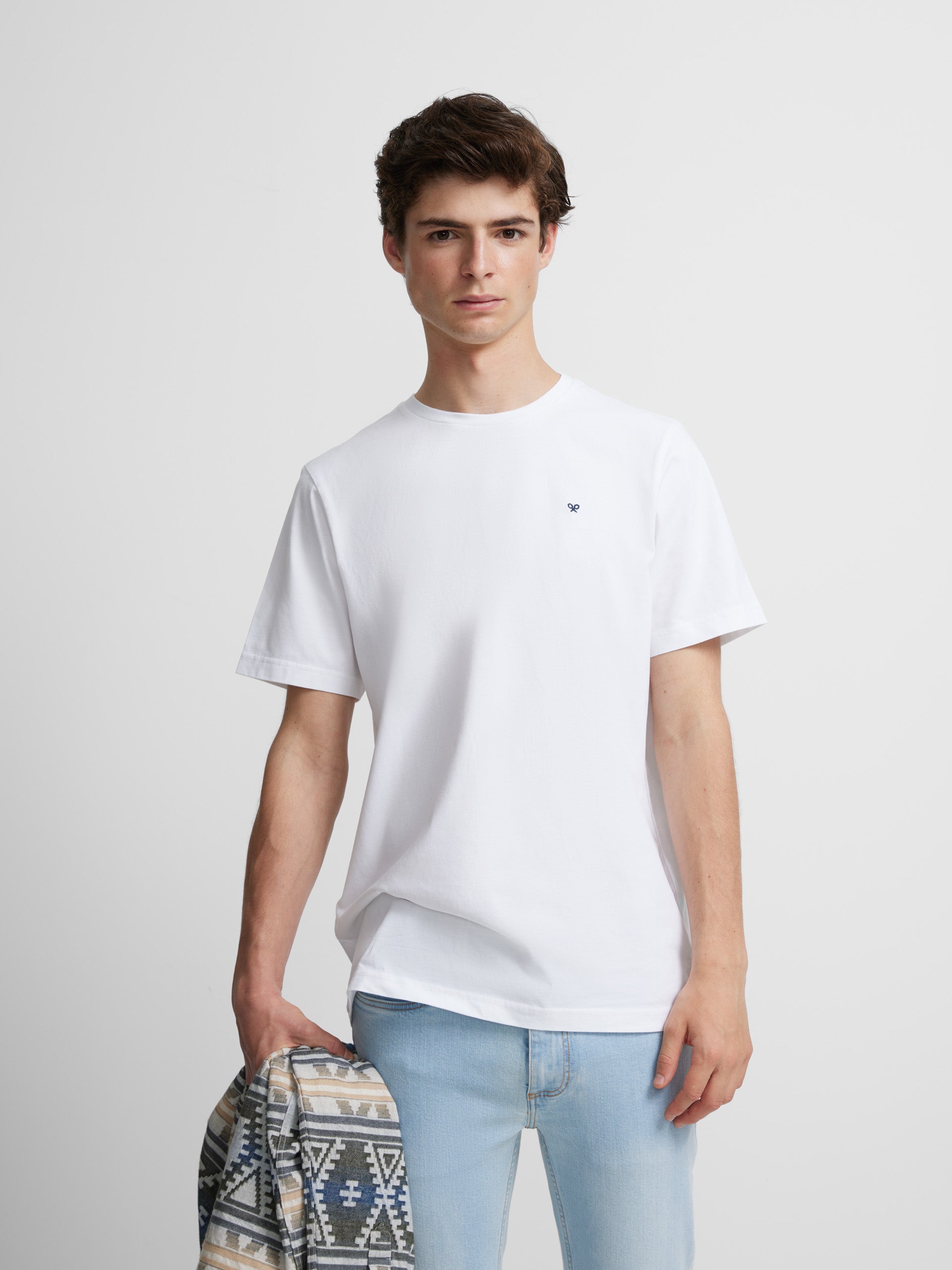 T-shirt blanc mini logo silbon