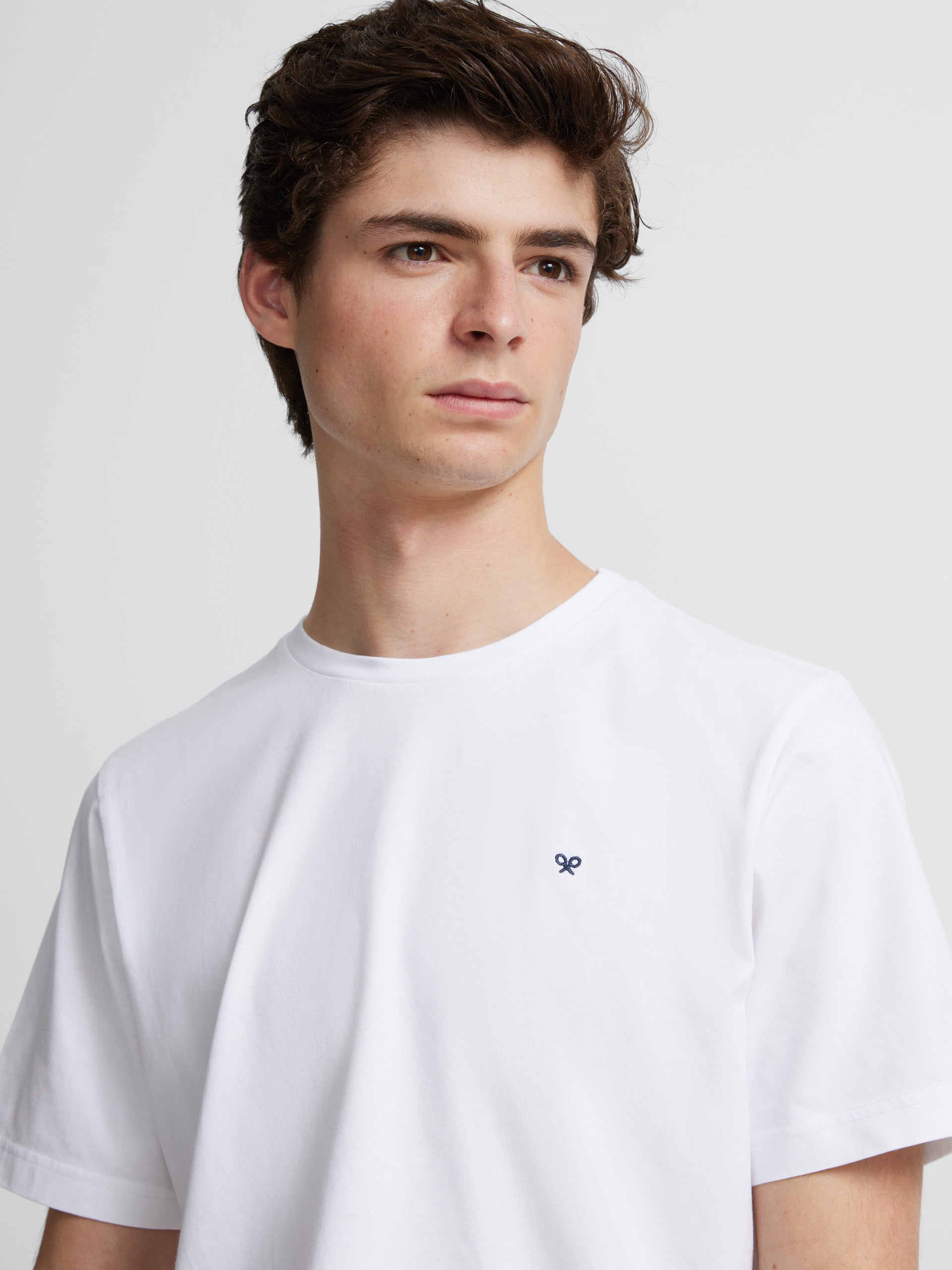 T-shirt blanc mini logo silbon