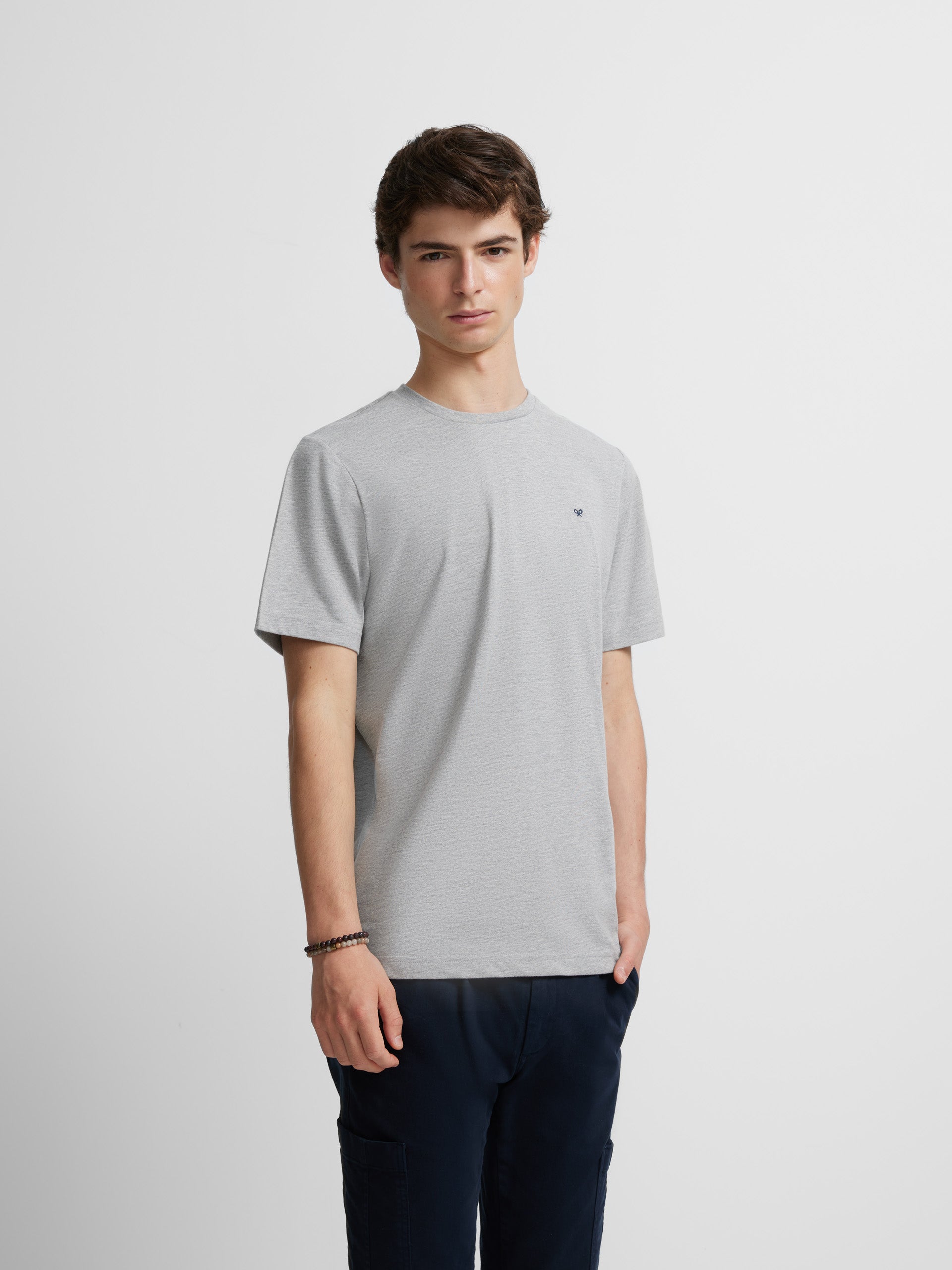 Silbon mini logo gray t-shirt