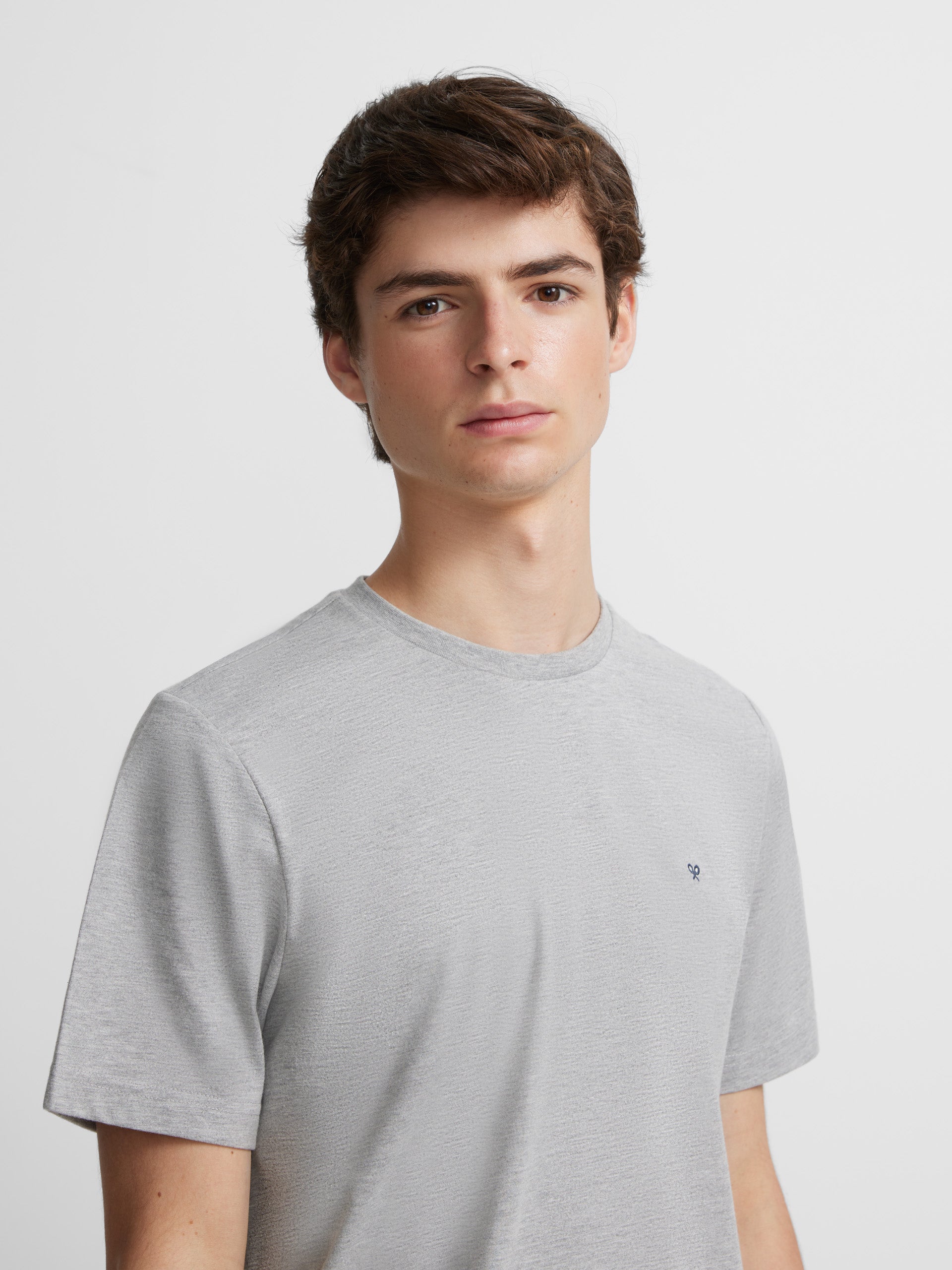 Silbon mini logo gray t-shirt