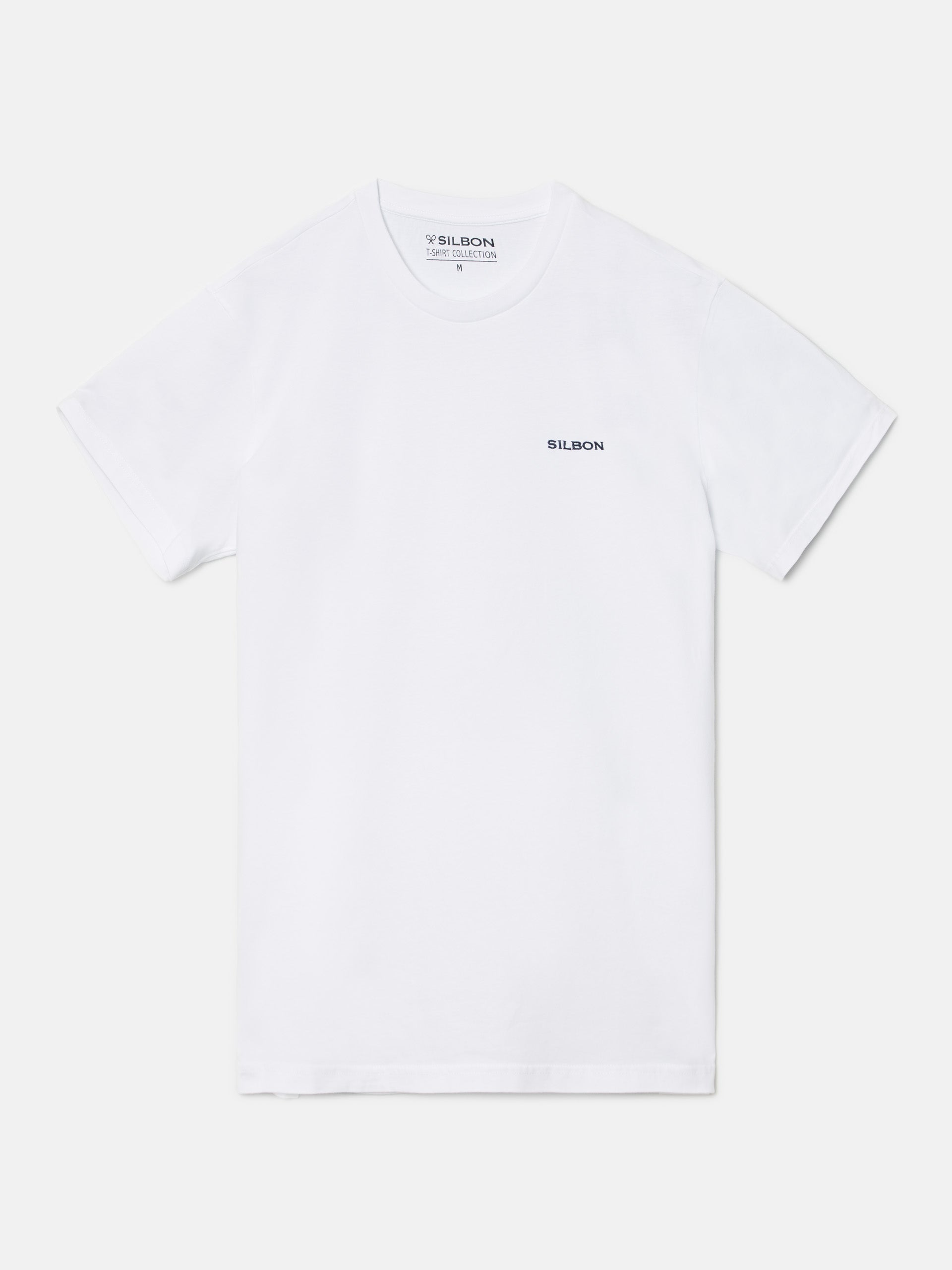 White Silbon mini-letter t-shirt