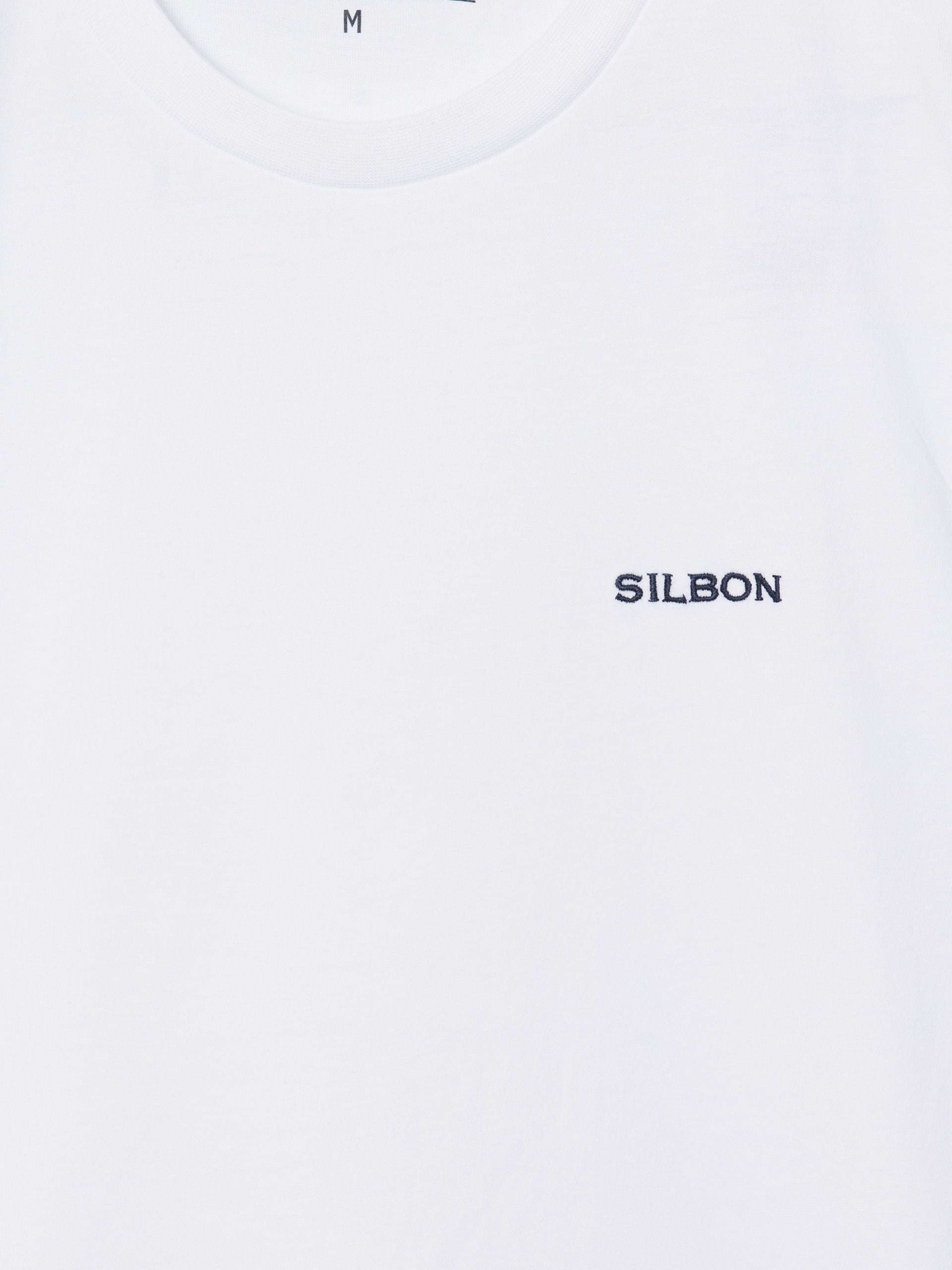 White Silbon mini-letter t-shirt