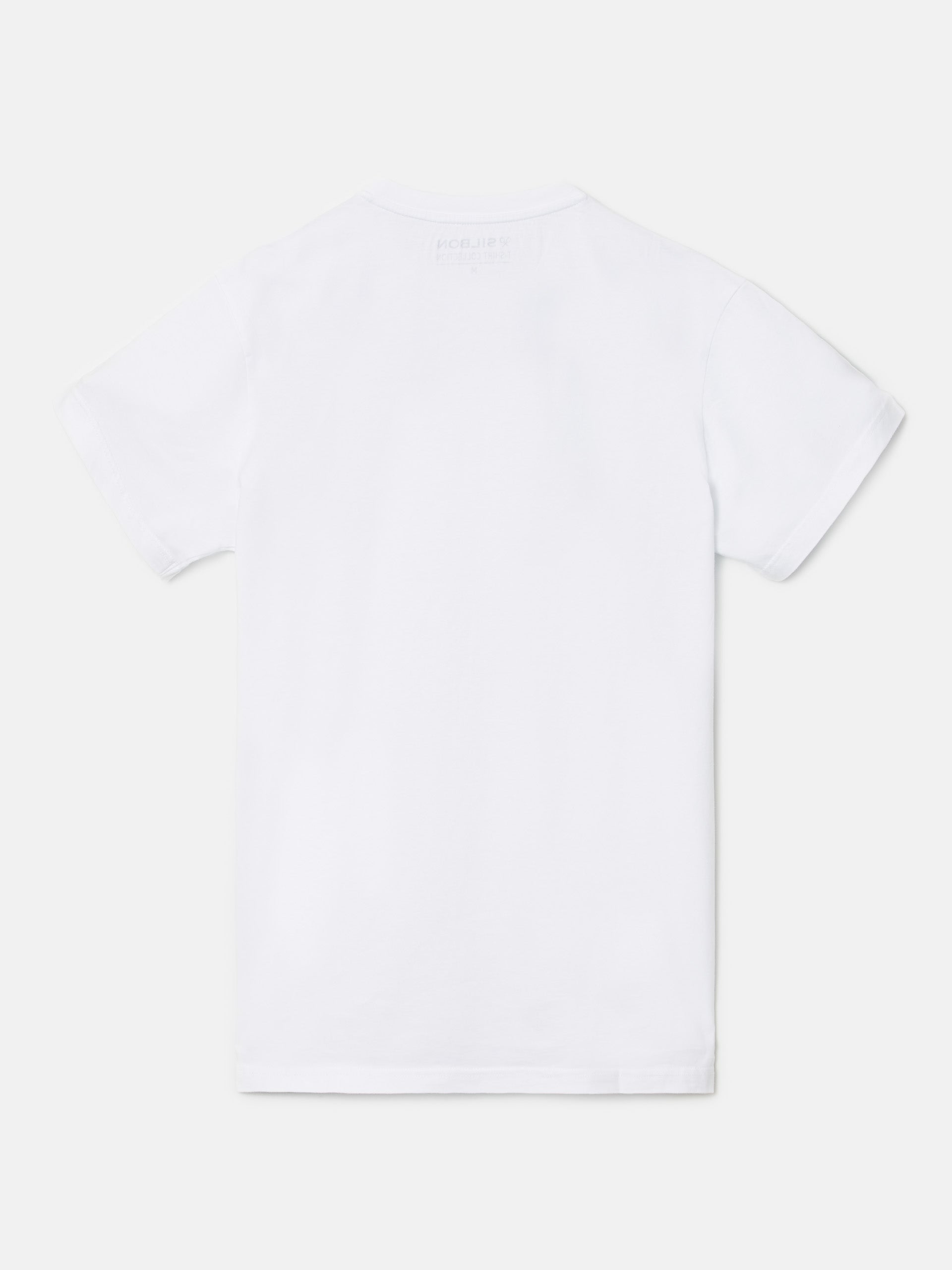 T-shirt mini lettre Silbon blanc