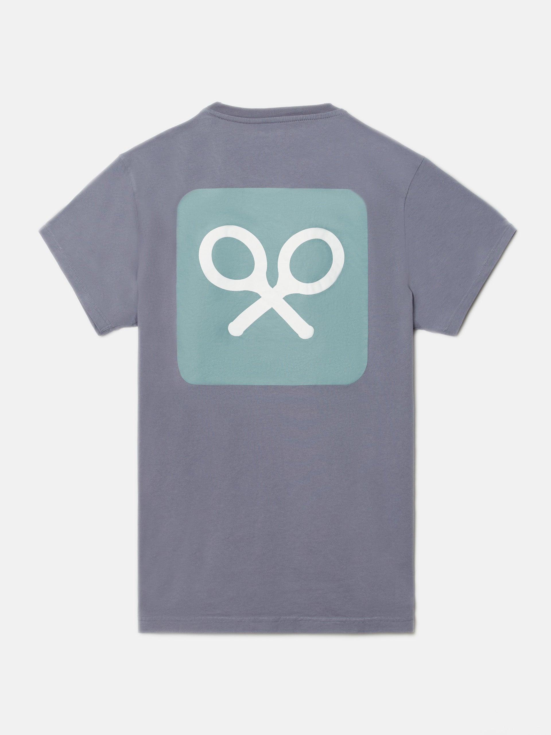 Blue racket check t-shirt