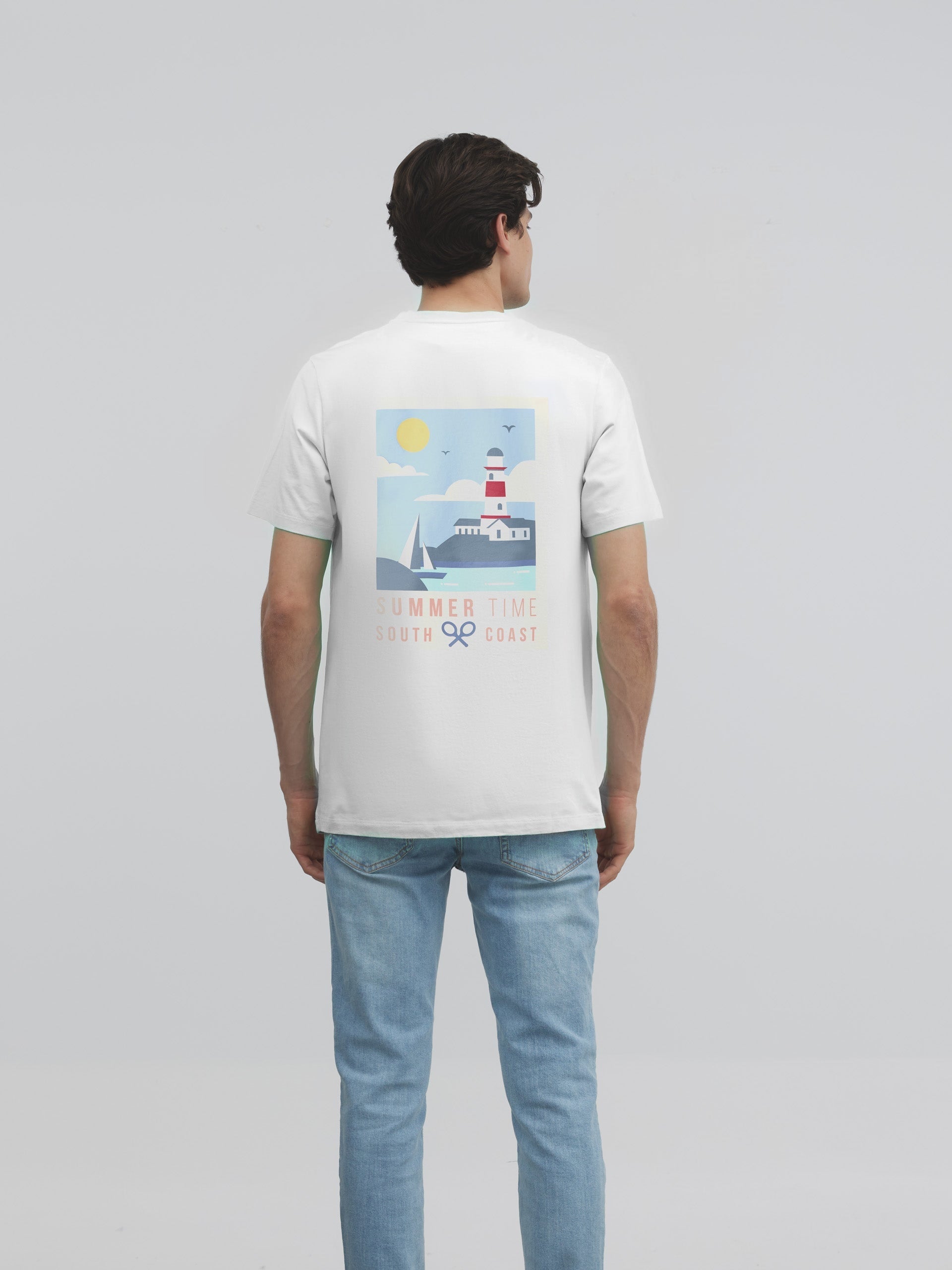 White summer time t-shirt