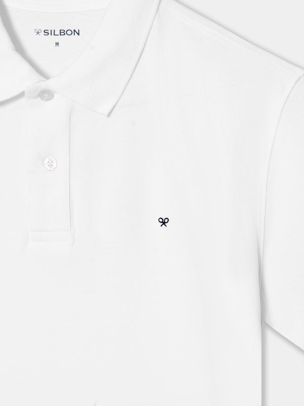 Polo classique uni blanc