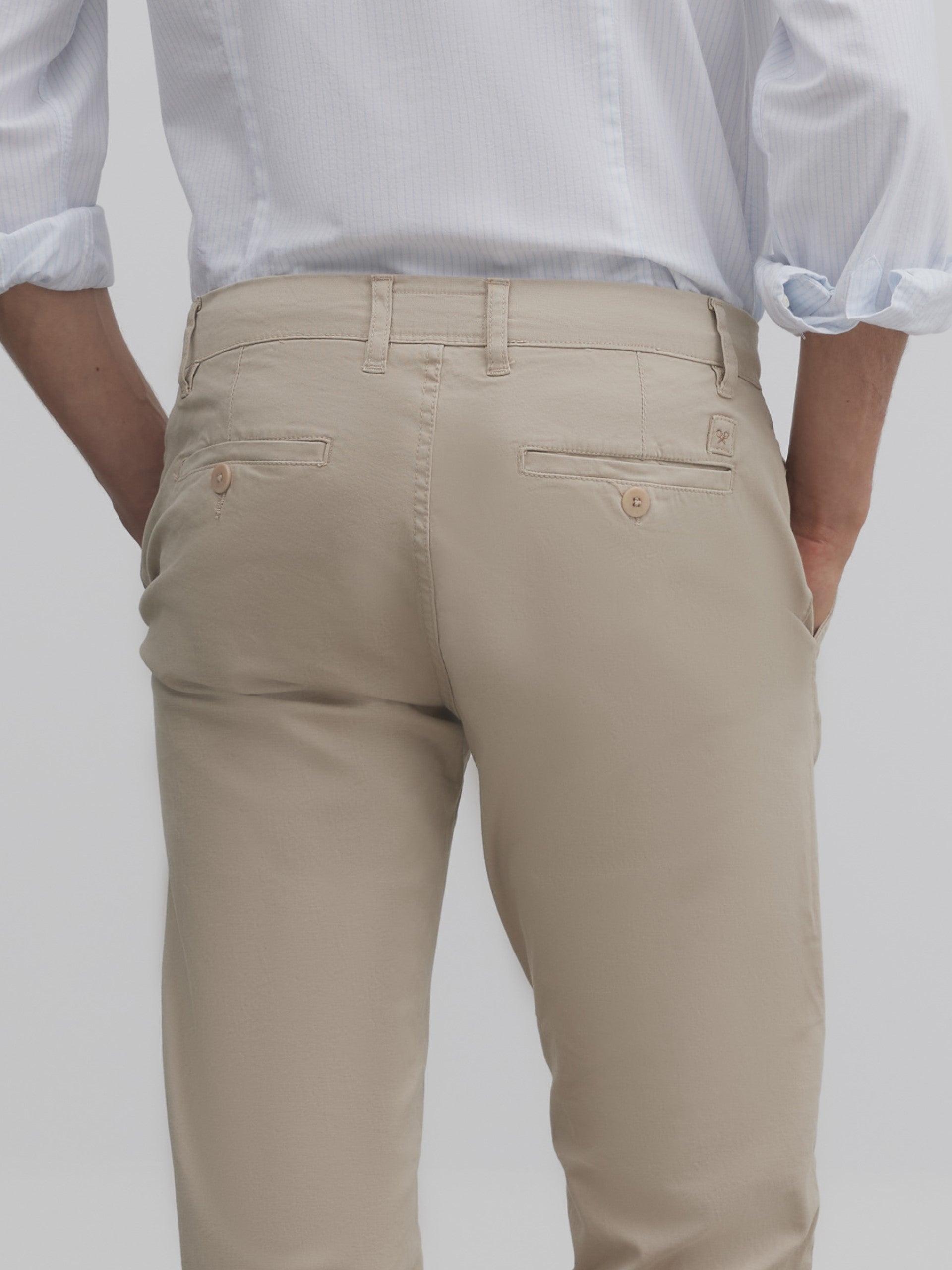 Pantalon sport chino beige medio