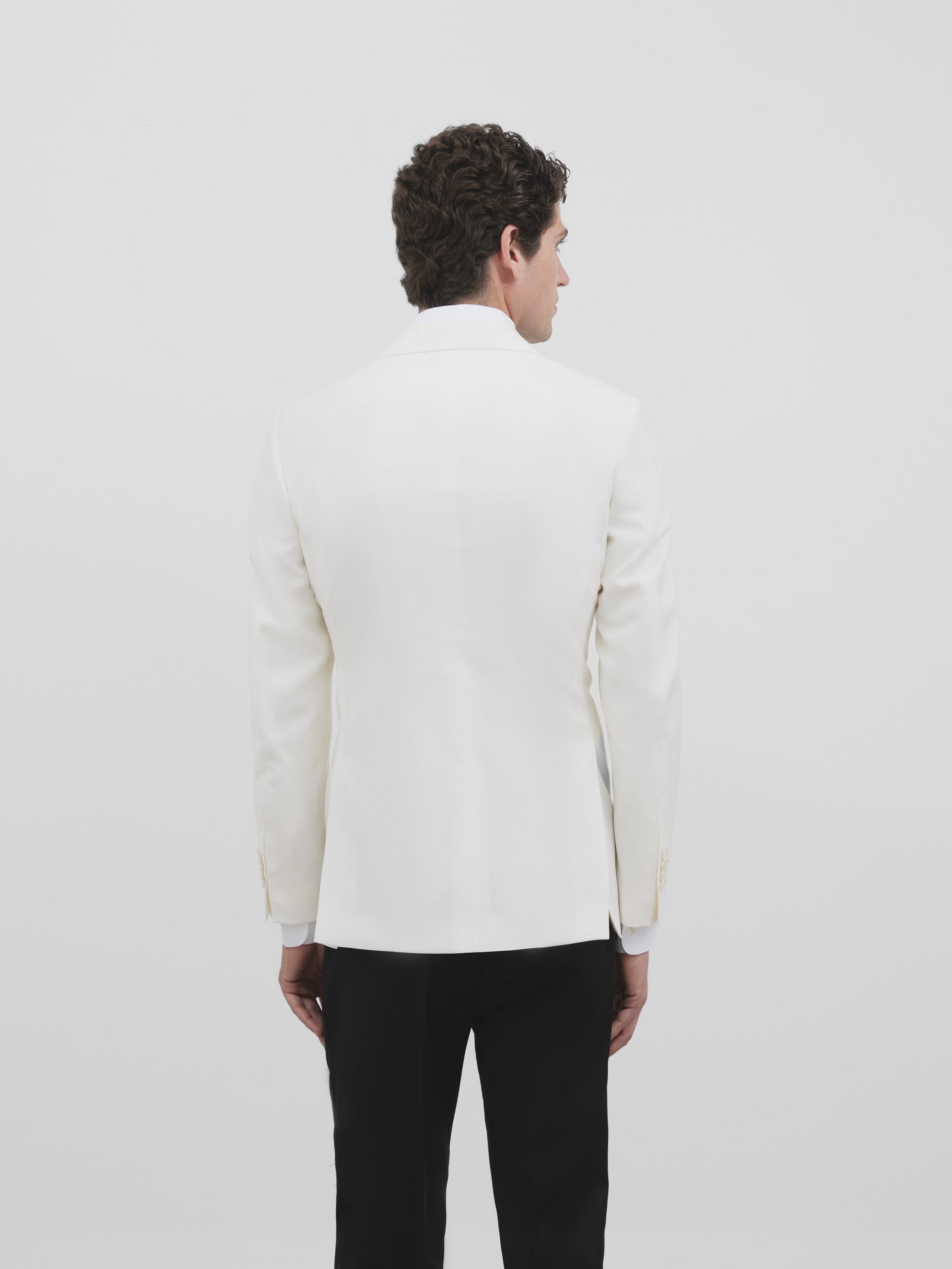 White Silbon tuxedo jacket