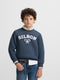 Navy blue half racket kids sweatshirt