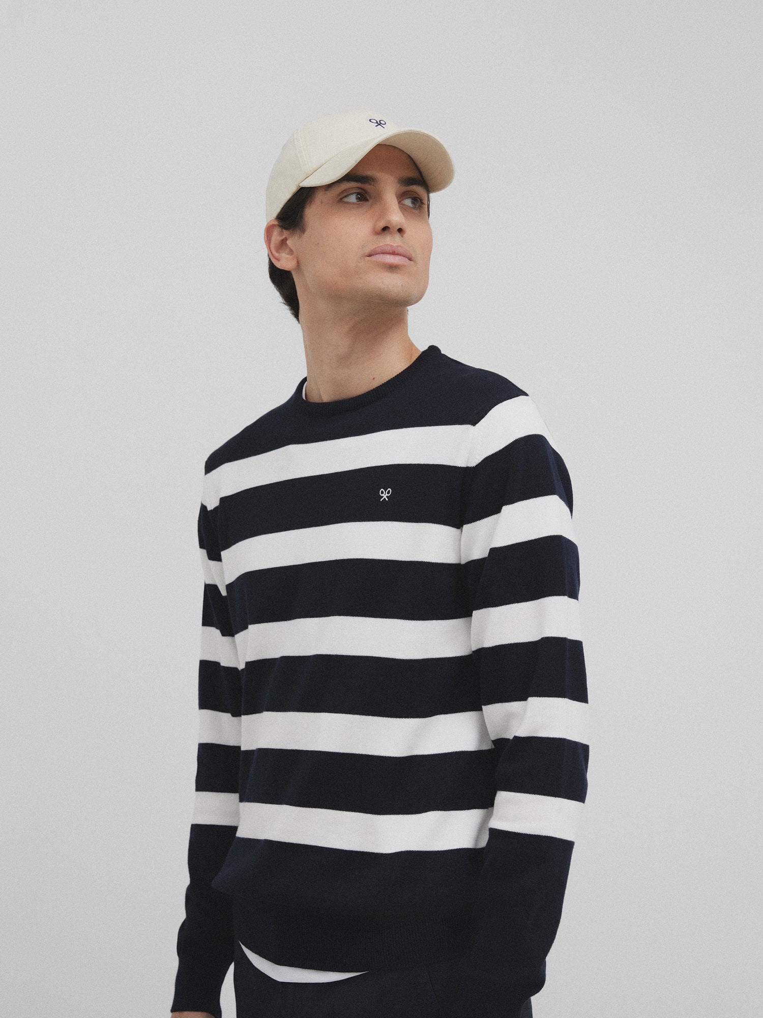 Classic navy blue nautical sweater