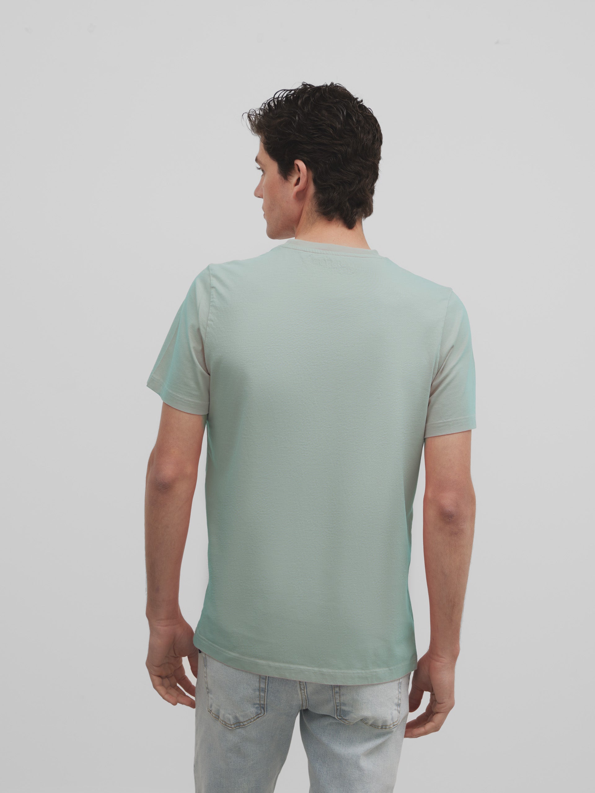 Silbon medium racket t-shirt light green