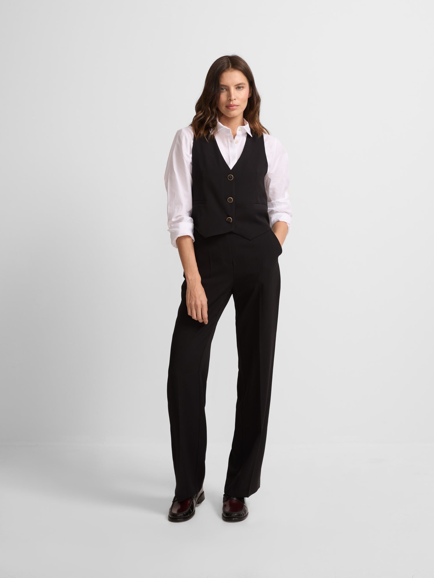 Pantalon woman clasico negro