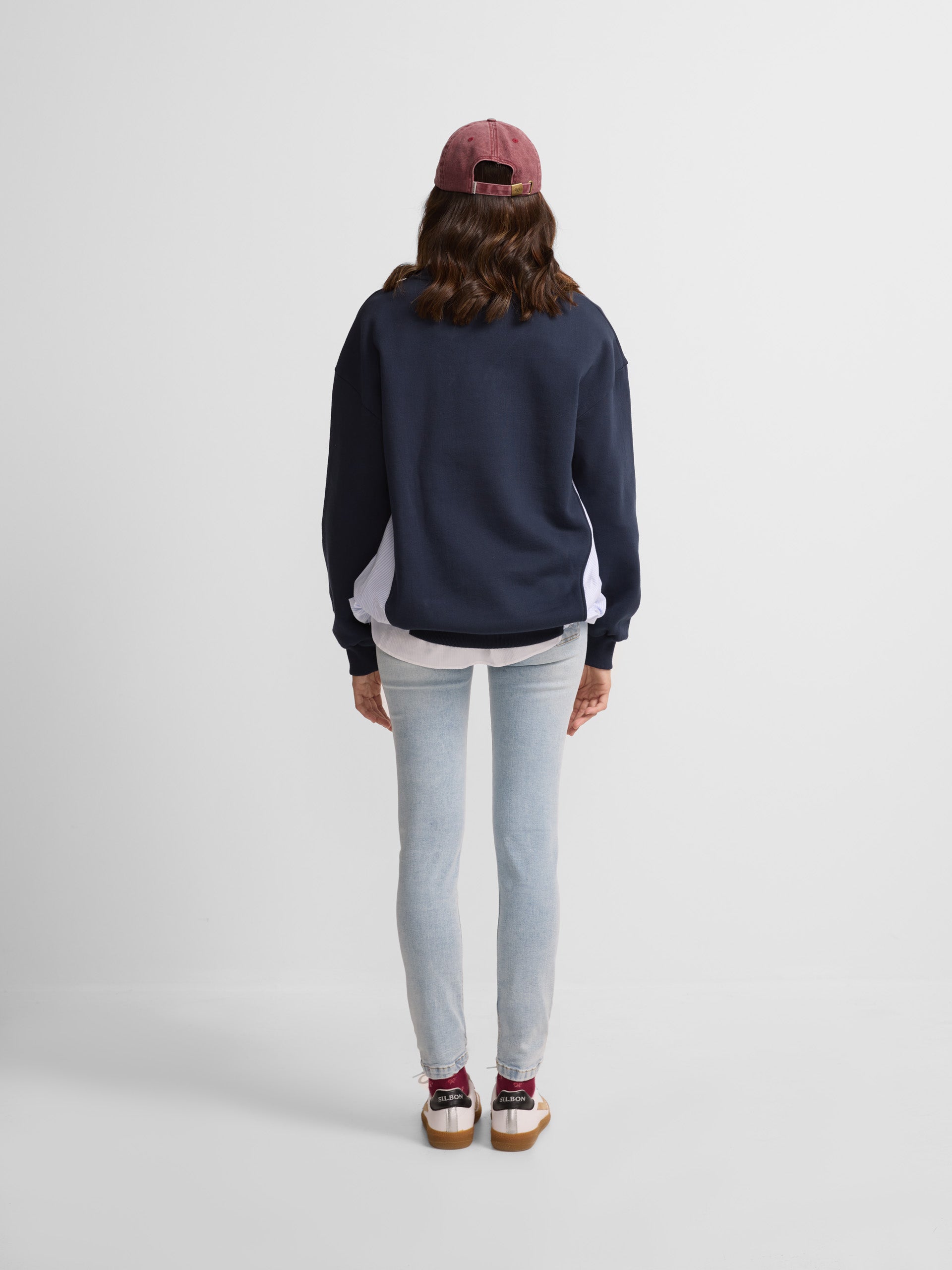 Pantalon femme coupe slim en jean léger