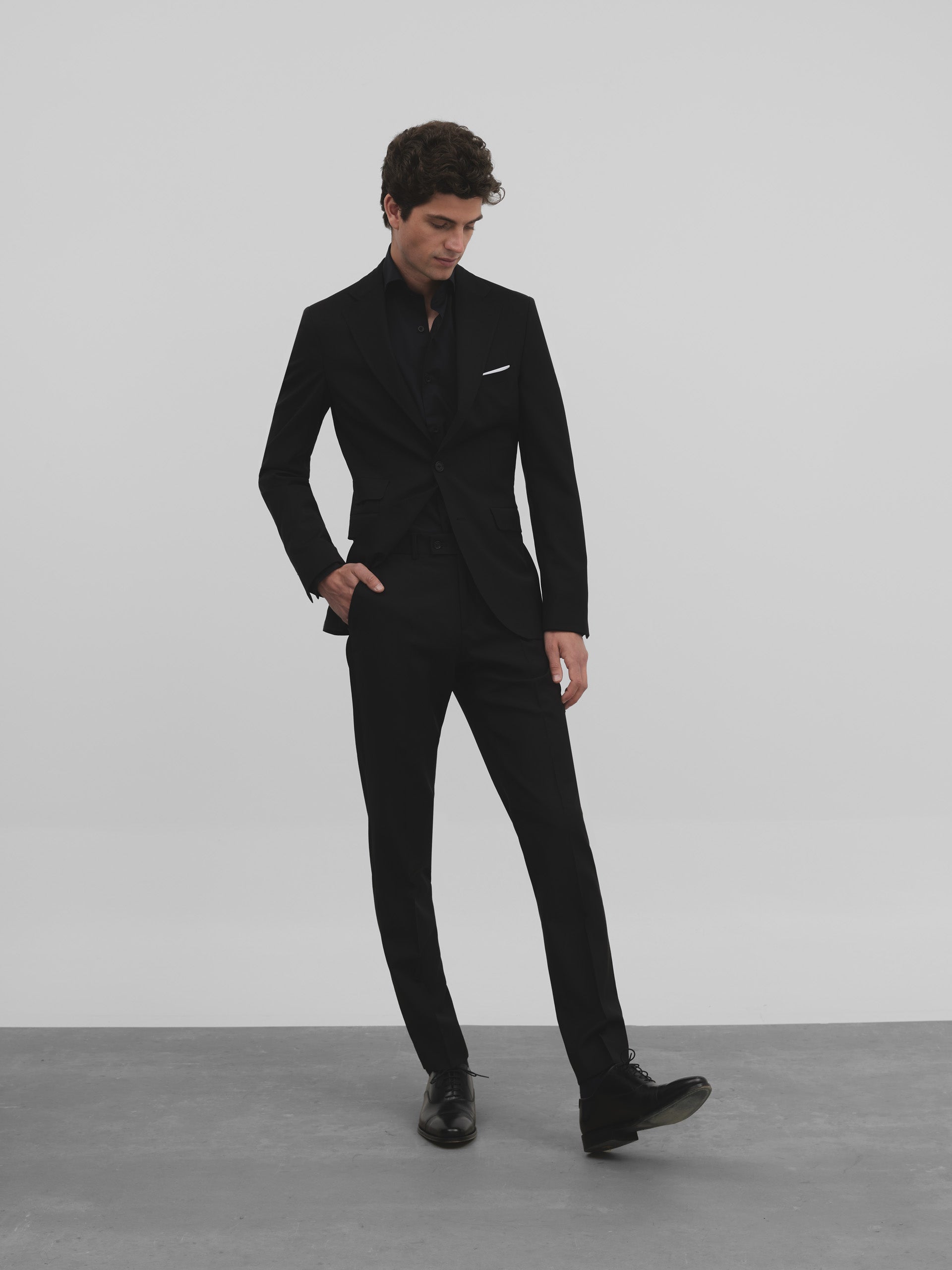 Americana traje clasico negro